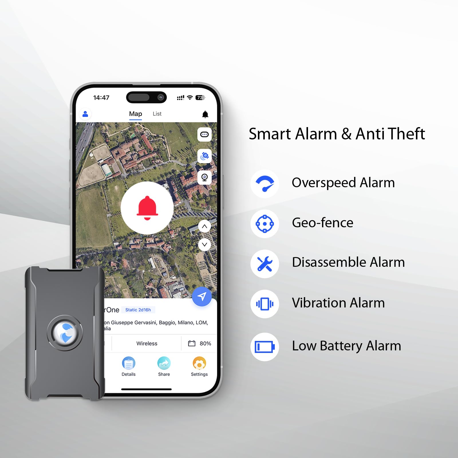 Gps Tracker For Vehicles Cars Long Battery Life Up To 12 Months, Strong Magnetic, 10S Instant Updates, Geo Fence, 4G Real Time C