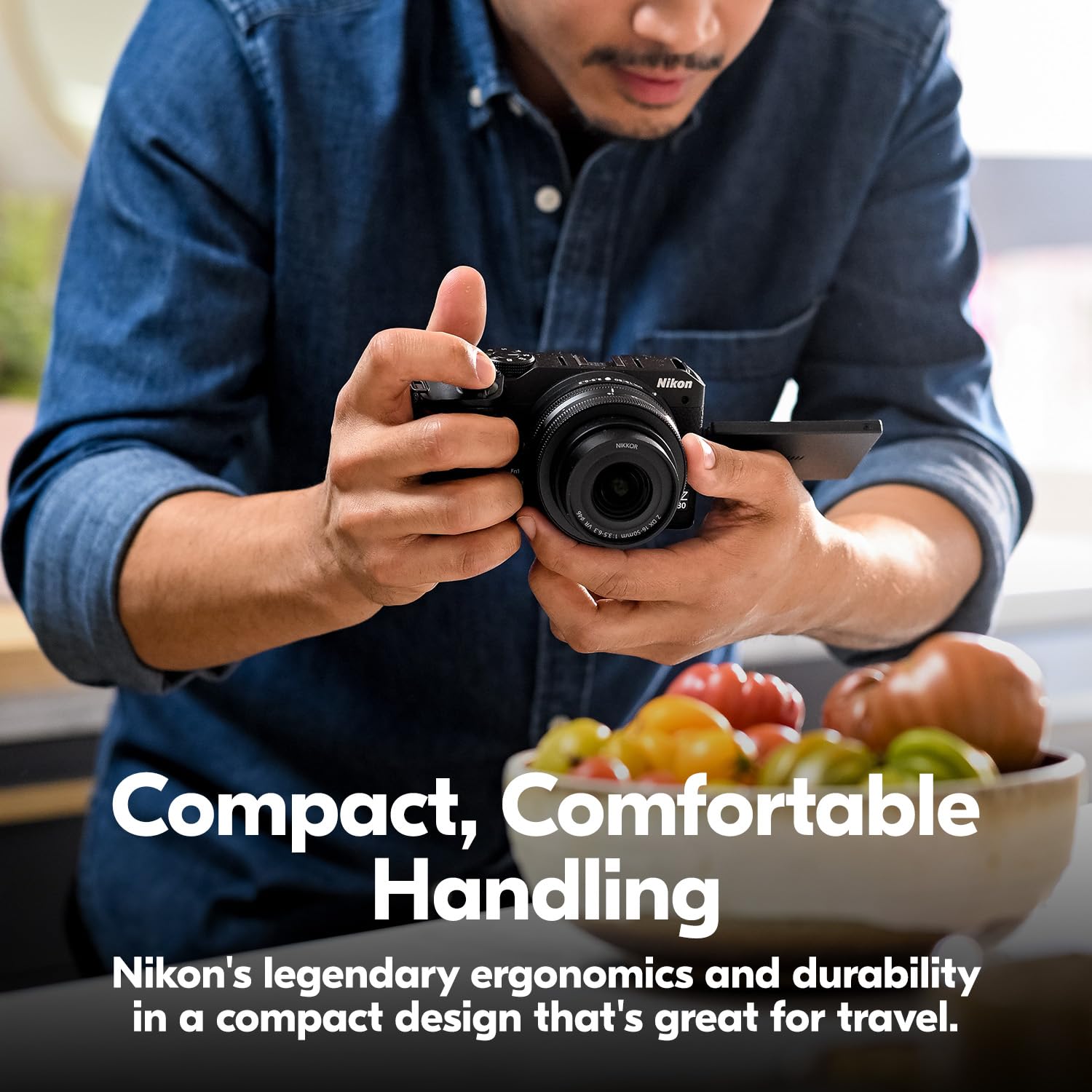Nikon Z 30 With Two Lenses | Our Most Compact, Lightweight Mirrorless Stills/Video Camera With Wide-Angle And Telephoto Zoom Len
