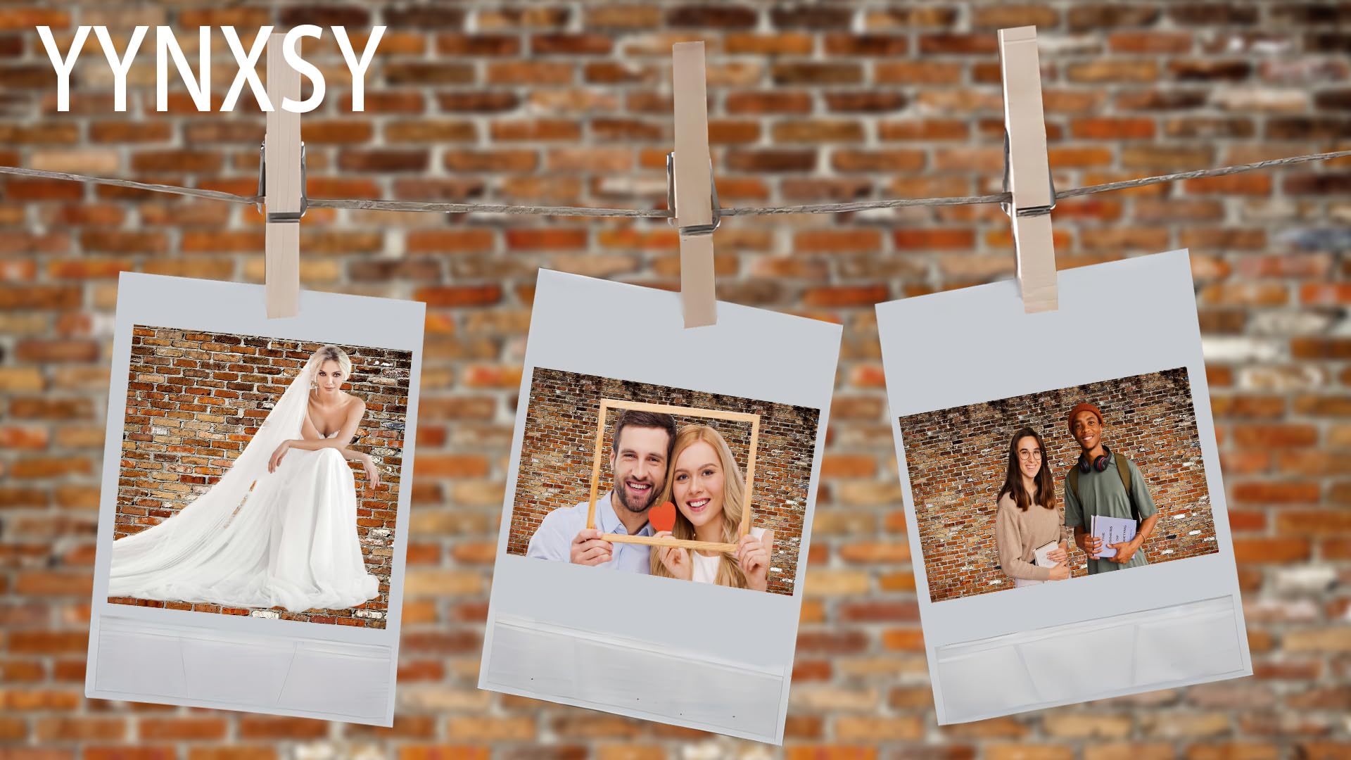 Yynxsy 5X7Ft Brick Wall Background Primary Color Brick Background Large Fabric Brick Photo Background Baby Shower Birthday Party