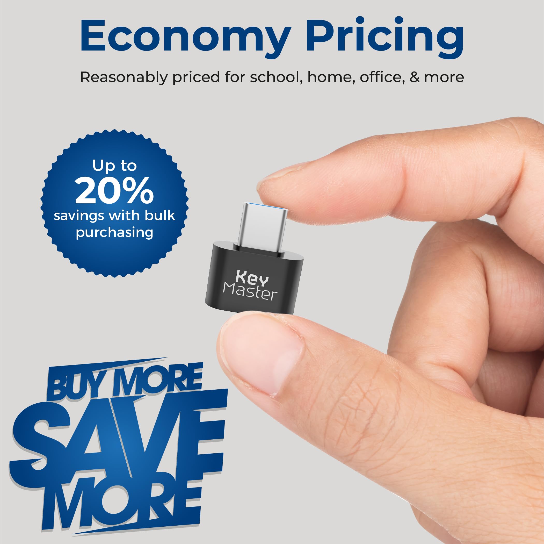 Usb To Usb C Adapter (5 Pack); Inexpensive Economy Pricing For Bulk Purchases; Convert Usb Port For Laptop, Phone, Computer, Key