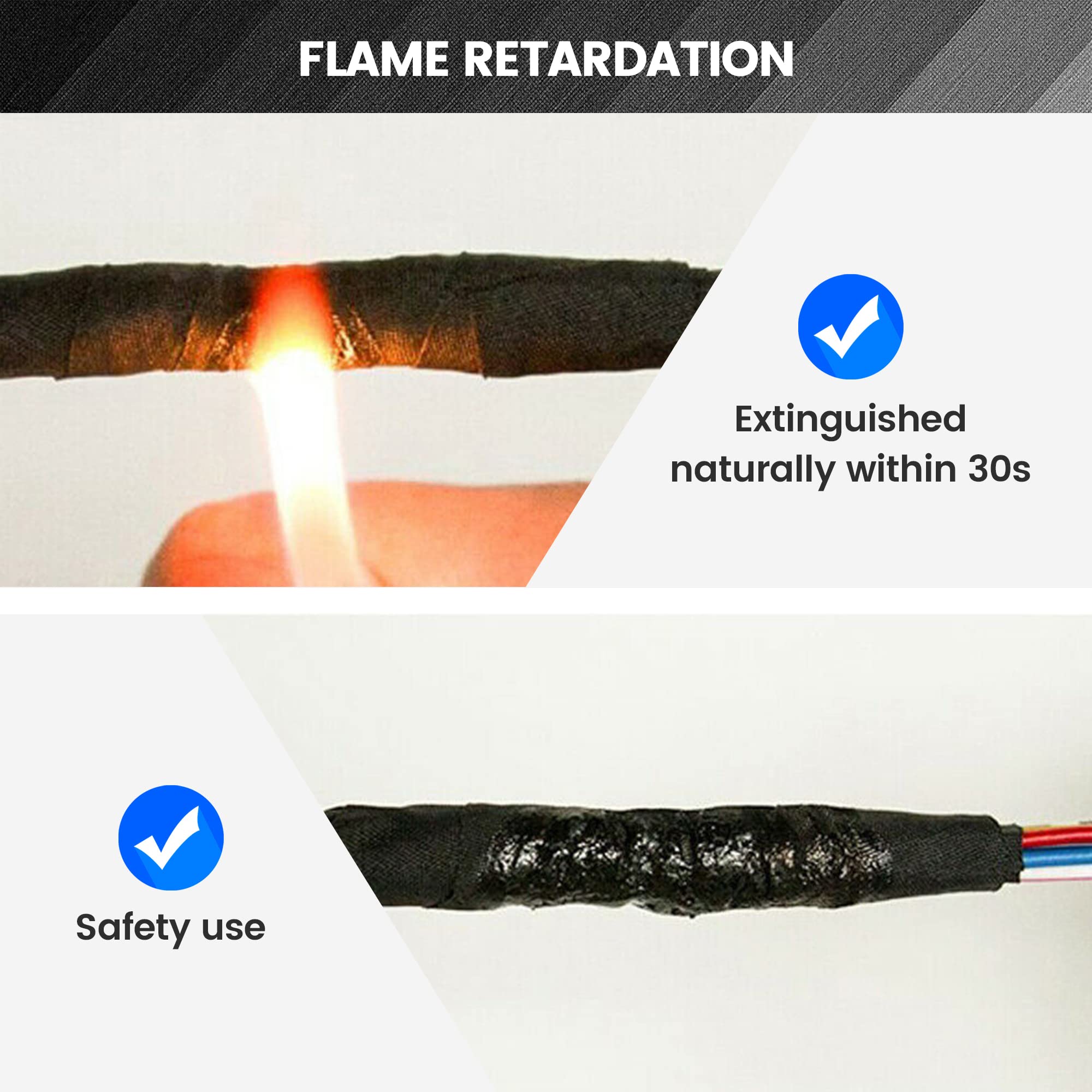 Red Wolf Wire Loom Harness Cloth Tape Electric Self Adhesive Fabric Tape High Temp For Automobile Electrical Harness Wrap Noise