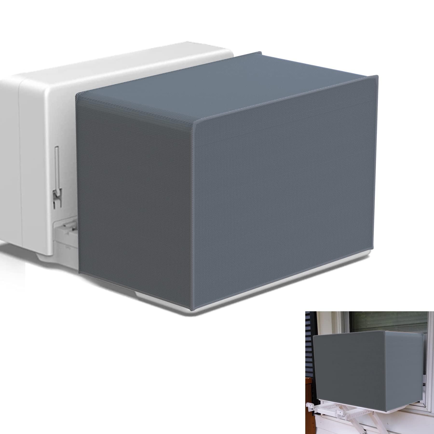 Wintcomfort U Shaped Window Air Conditioner Winter Cover, Heavy Duty Air Conditioner Cover For Outdoor Units Protection, Waterpr