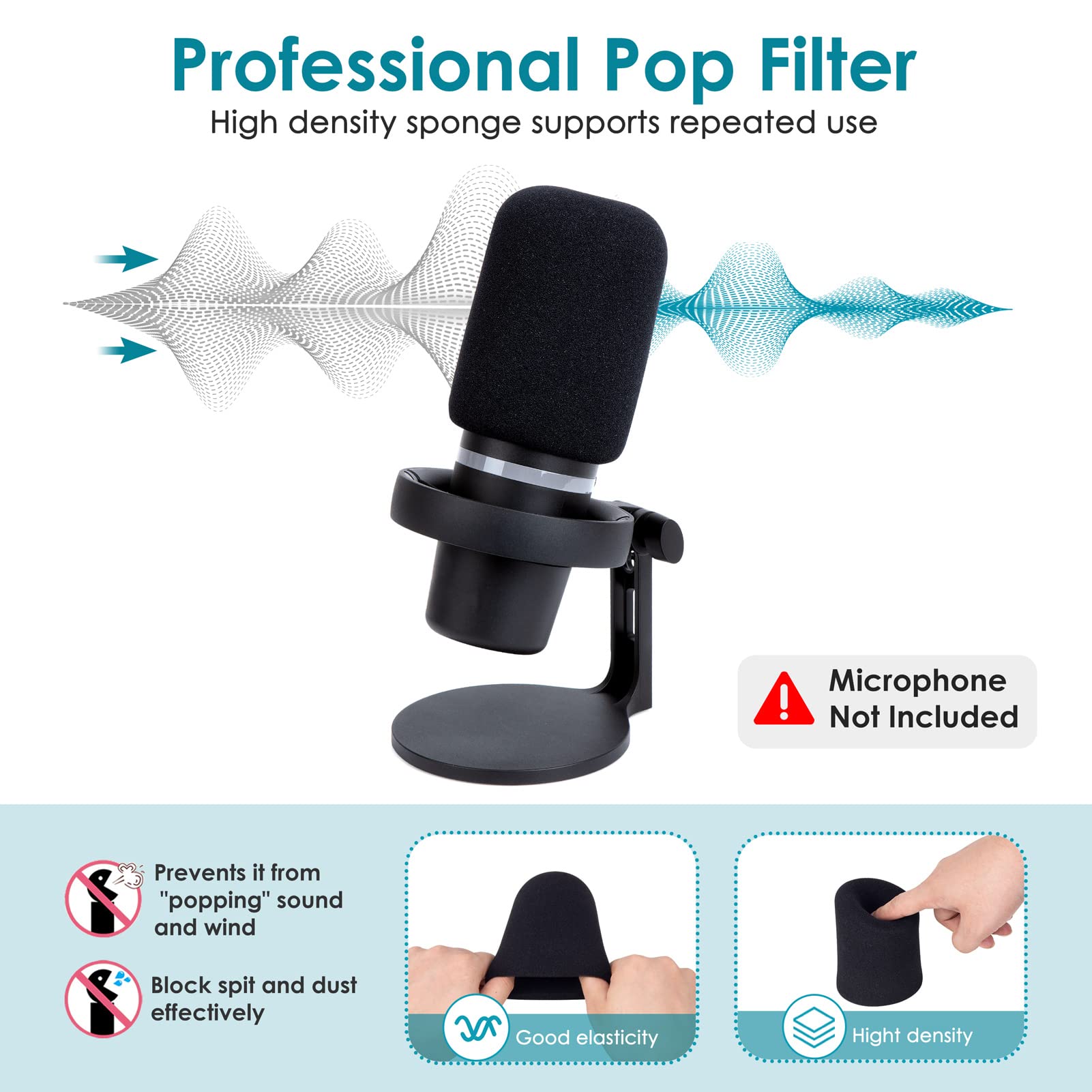 Mic Arm for HyperX DuoCast Microphone   Professional DuoCast Mic Boom Arm, Adjustable Scissor Mic Stand Compatible with HyperX DuoCast Microphone by YOUSHARES