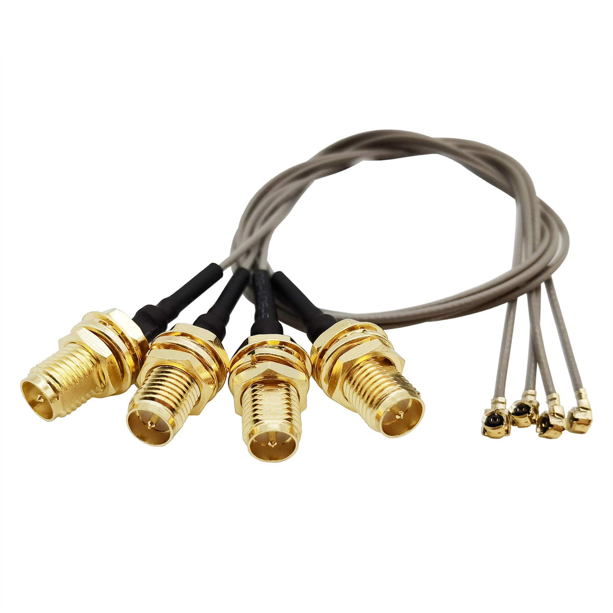 Tenmory Ufl To Sma Mini Pci U.Fl To Rp Sma Female Ipex Connector Pigtail Antenna Extension Cable (6 Inches (4 Pcs))