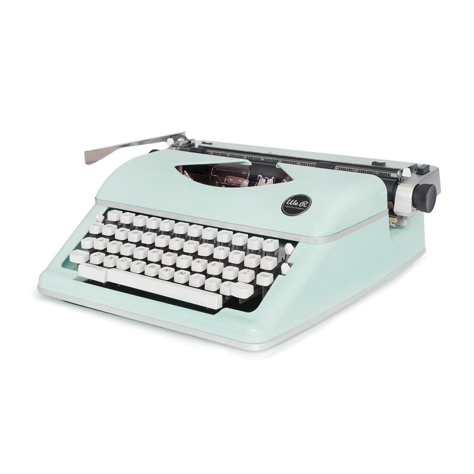 We R Memory Keepers Decorative Retro Typewriter Mint, Old Fashioned, Vintage Font, For Crafting Room, For Decorating, Gifts, And