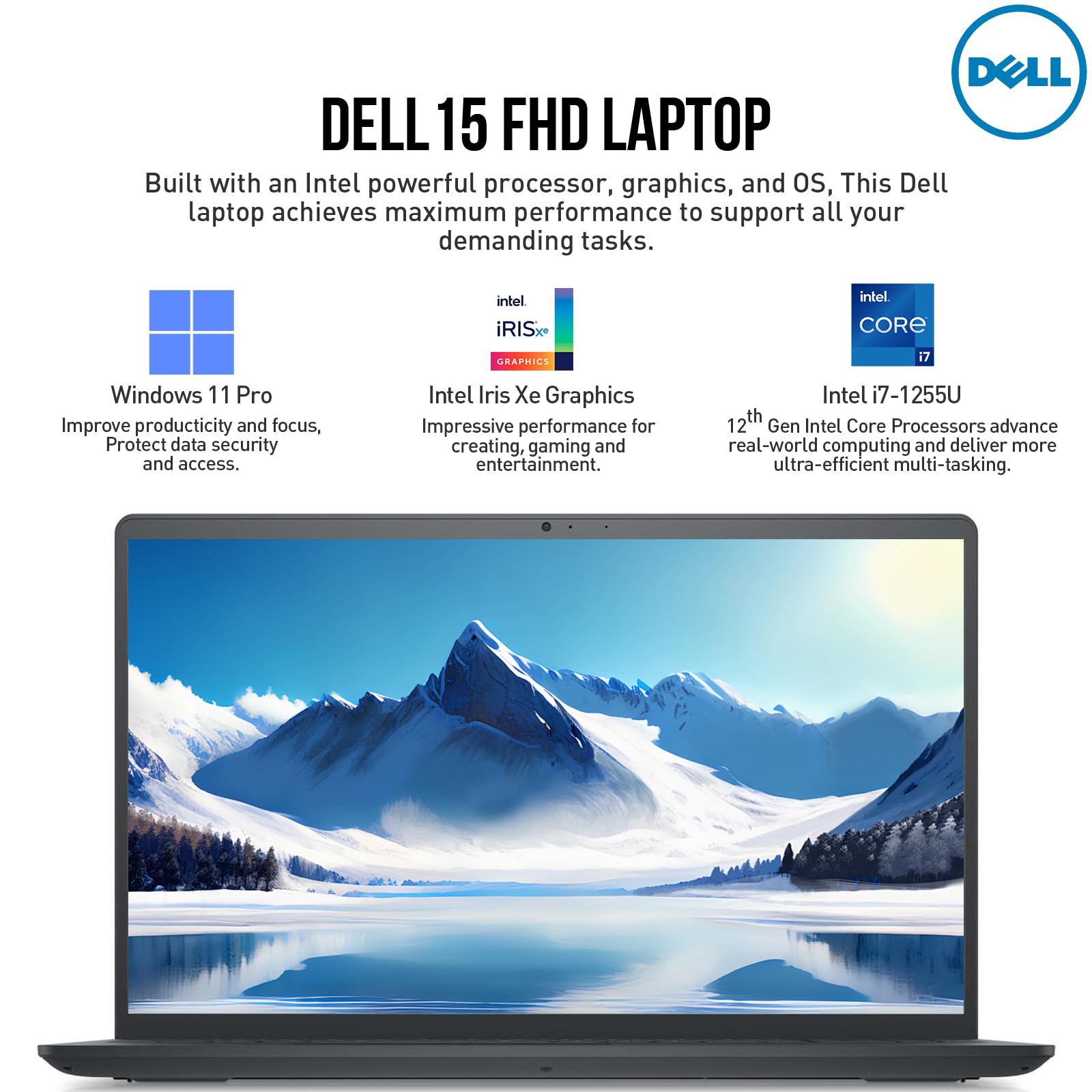 Dell Inspiron 15 3000 3520 Laptop Computer, 15.6 Inch Fhd Business Laptop, Intel 10-Core I7, 32Gb Ram, 2Tb Ssd, Windows 11 Pro L