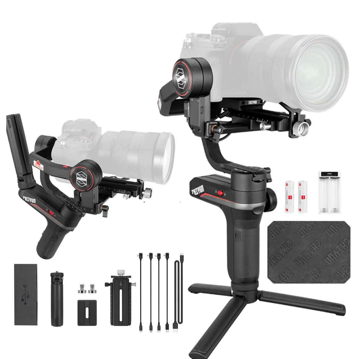 Zhi yun Weebill S Gimbal Stabilizer for Mirrorless and DSLR Camera,for Canon 5DIV 5DIII EOS R Sony A7M3 A7R3 A7 III A9 Panasonic S1 GH5s Nikon Z6, 3-Axis Handheld Camera Gimbal