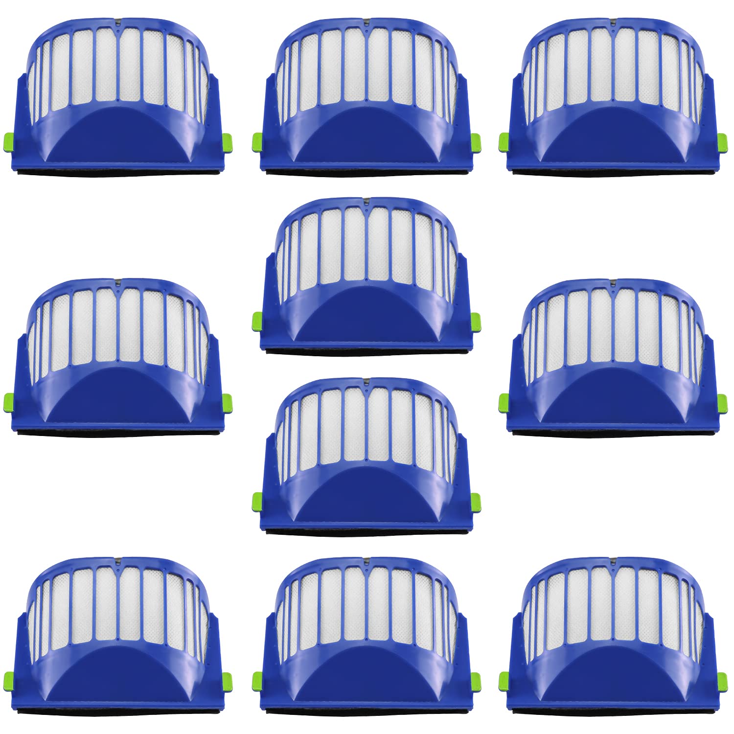 10Pack Roomba Filter Aero Vac Filters Kit Parts Replacement For Irobot 500 & 600 Series 536 550 595 614 618 620 630 635 645 650