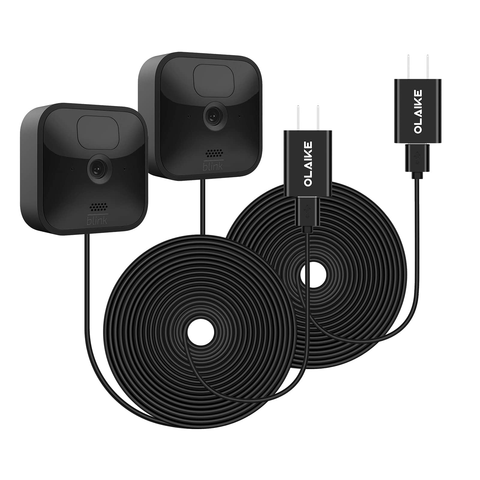 Olaike 2 Pack 26Ft/8M Weatherproof Micro Usb Power Cord And Adapter Compatible With Blink Outdoor Indoor Camera 3Rd Gen/Xt/Xt2 C