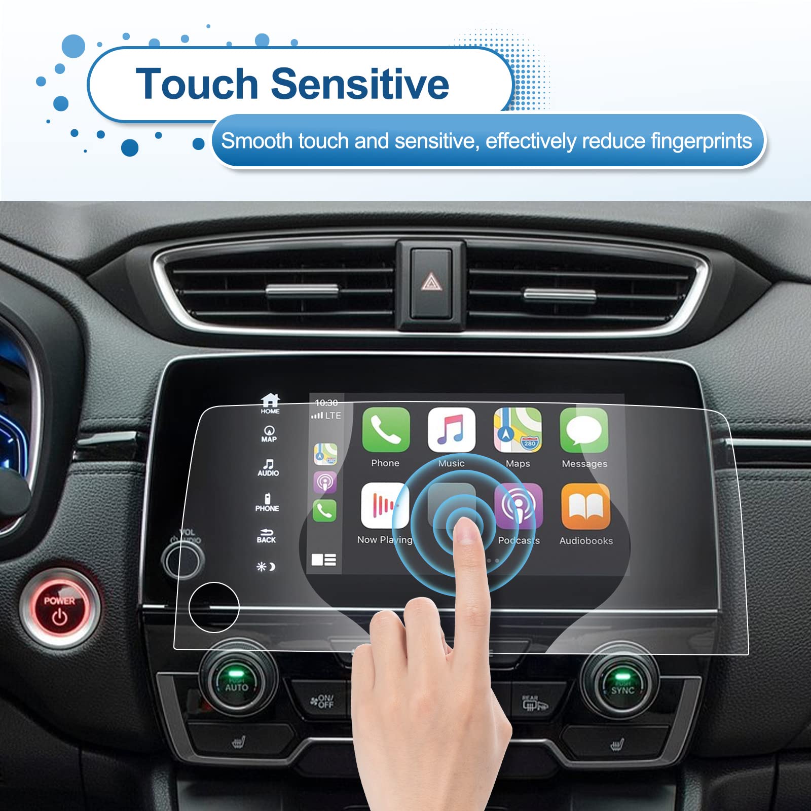 Coleya For Honda Crv Screen Protector 2018 2019 2020 2021 2022, For Honda Cr V (Ex/Ex L/Touring/Special Edition) 7 Inch Touch Sc