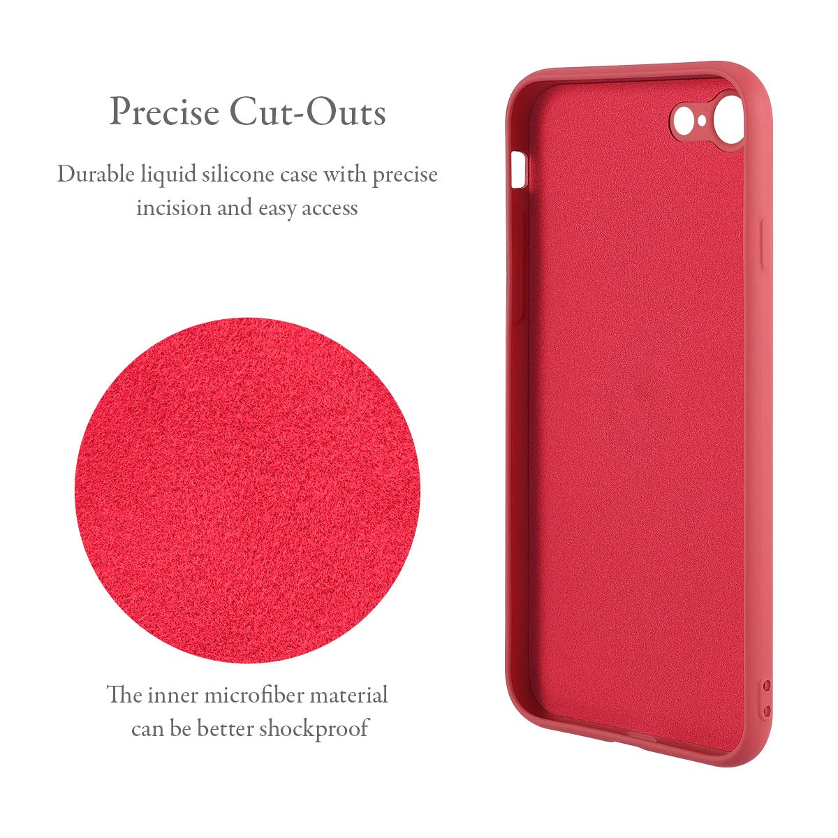 Ueebai Case For Iphone 7 Plus Iphone 8 Plus, Slim Liquid Silicone Phone Case With 360 Rotatable Ring Holder Kickstand Fashion Ha