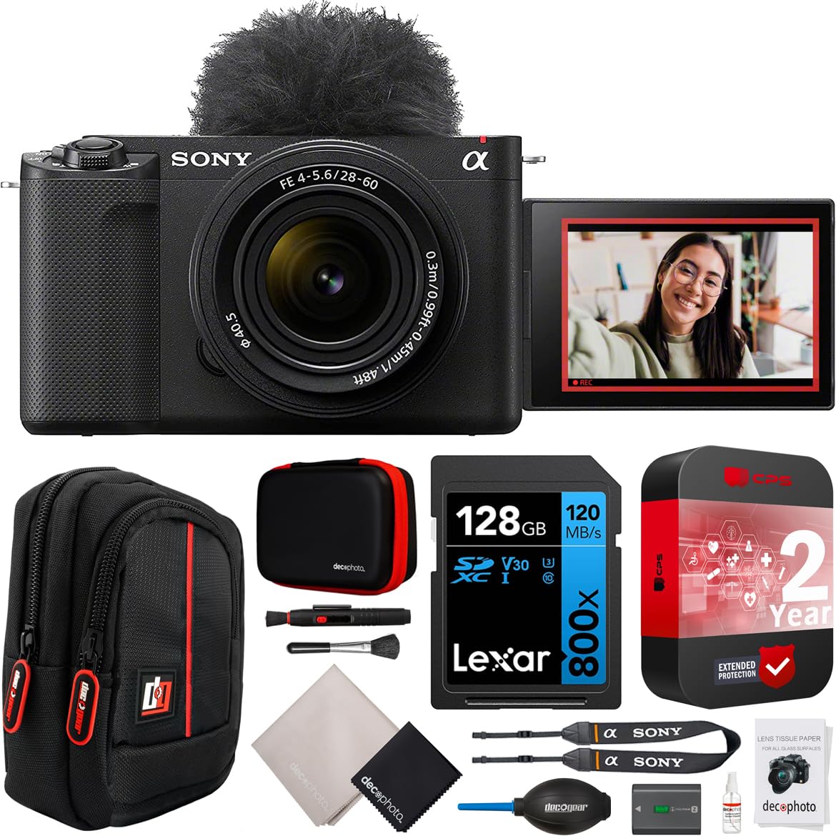 Sony Zv E10 Ii Mirrorless Alpha Aps C Camera Body + 16 50Mm F3.5 5.6 Oss Ii Lens Black Zve10M2Kb Content Creators Bundle With Cp