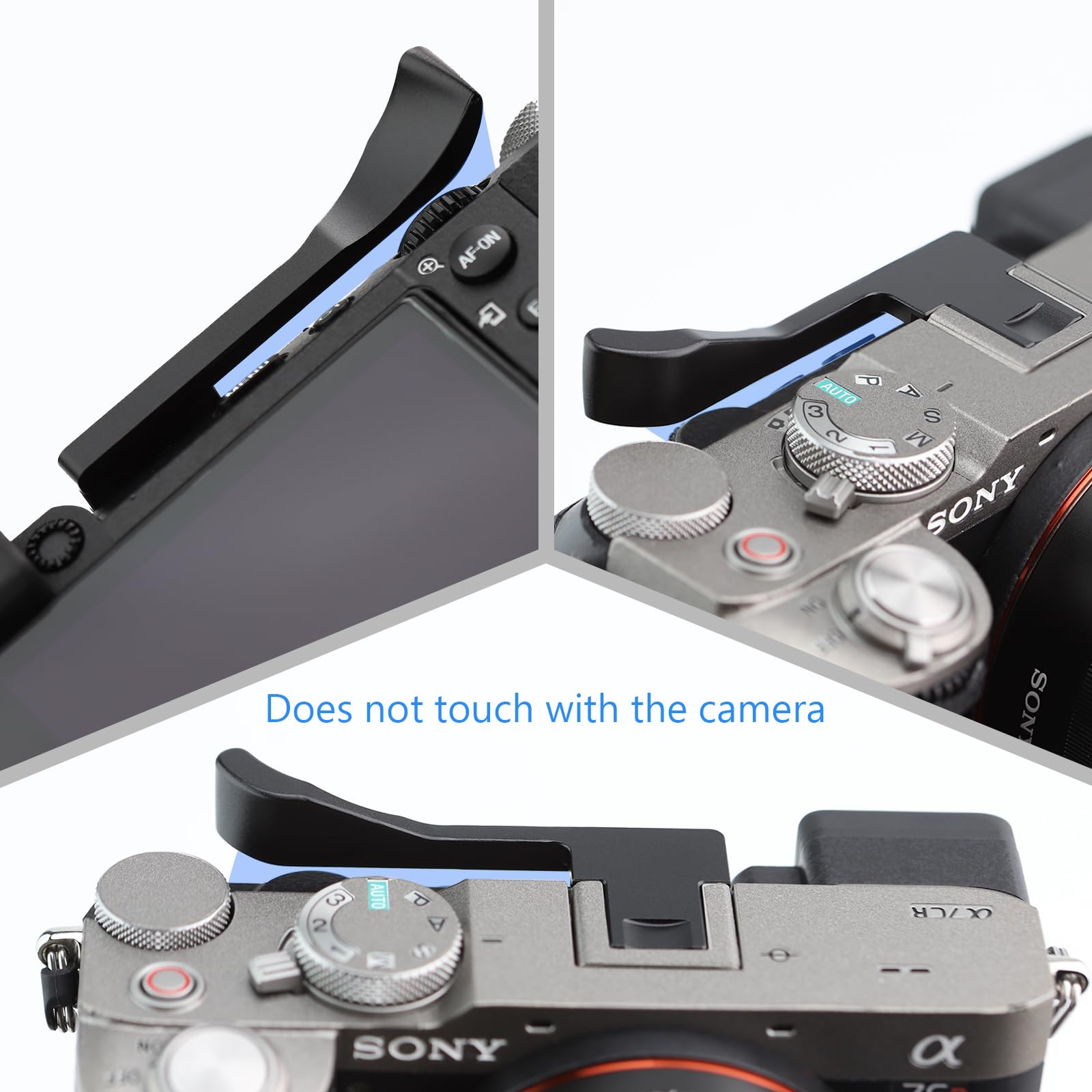 Haoge Metal Thumb Up For Sony A7Cii,A7Cr Alpha 7Cii,Ilce 7Cii,A7Cr Digital Camera Accessories Black Thb A7Cii B Hot Shoe Rest Ha