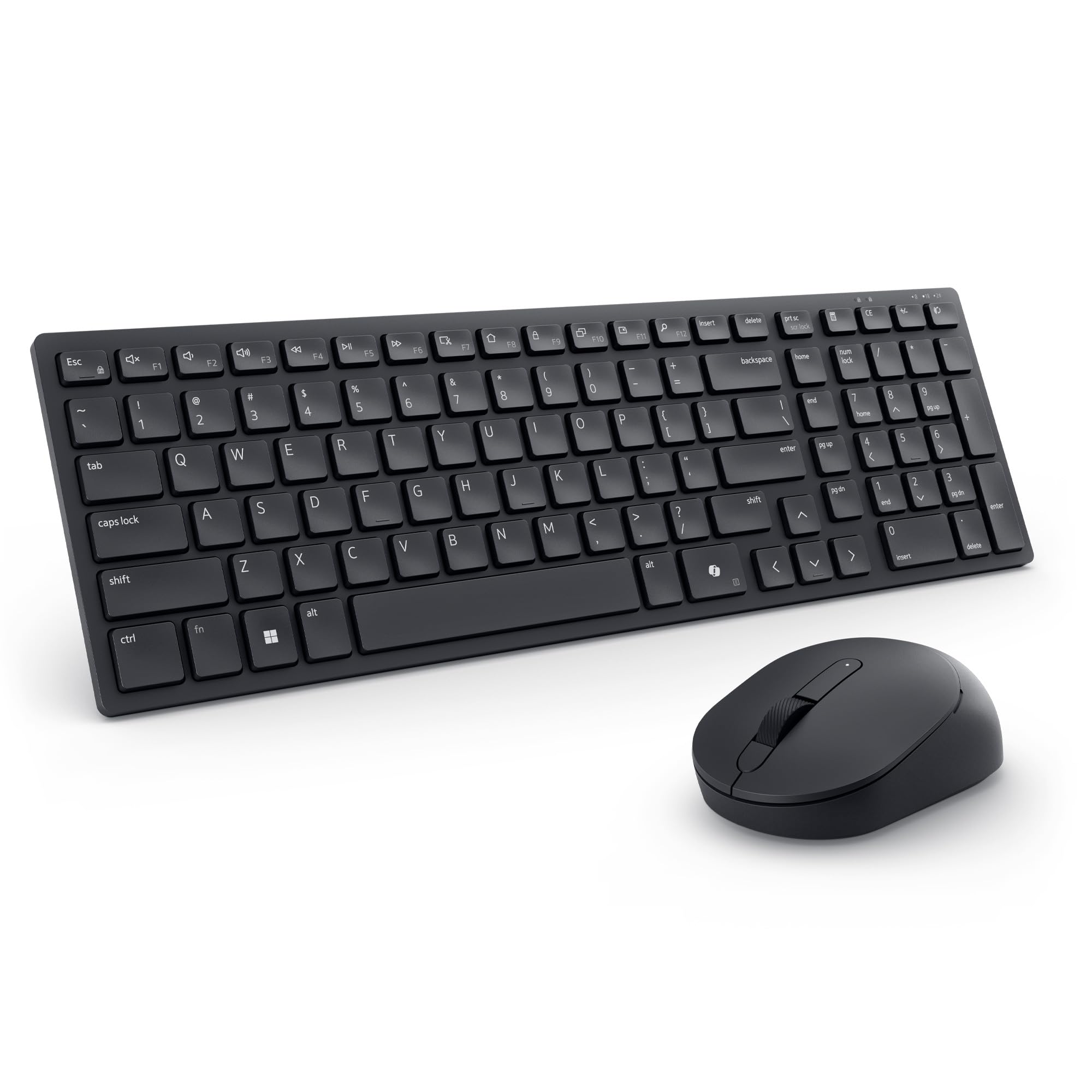 Dell Km555 Silent Keyboard And Mouse   18 Programmable Shortcut Keys, Copilot Key, Secure Dual Mode Connectivity, Adjustable Dpi