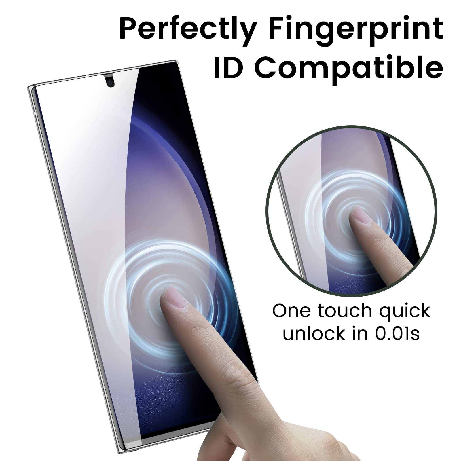 Mohave 2 Pack [Auto Alignment/Dust Removal] Privacy Screen Protector For Samsung Galaxy S23 Ultra 5G 6.8?, 3D Curved Anti Spy Pr