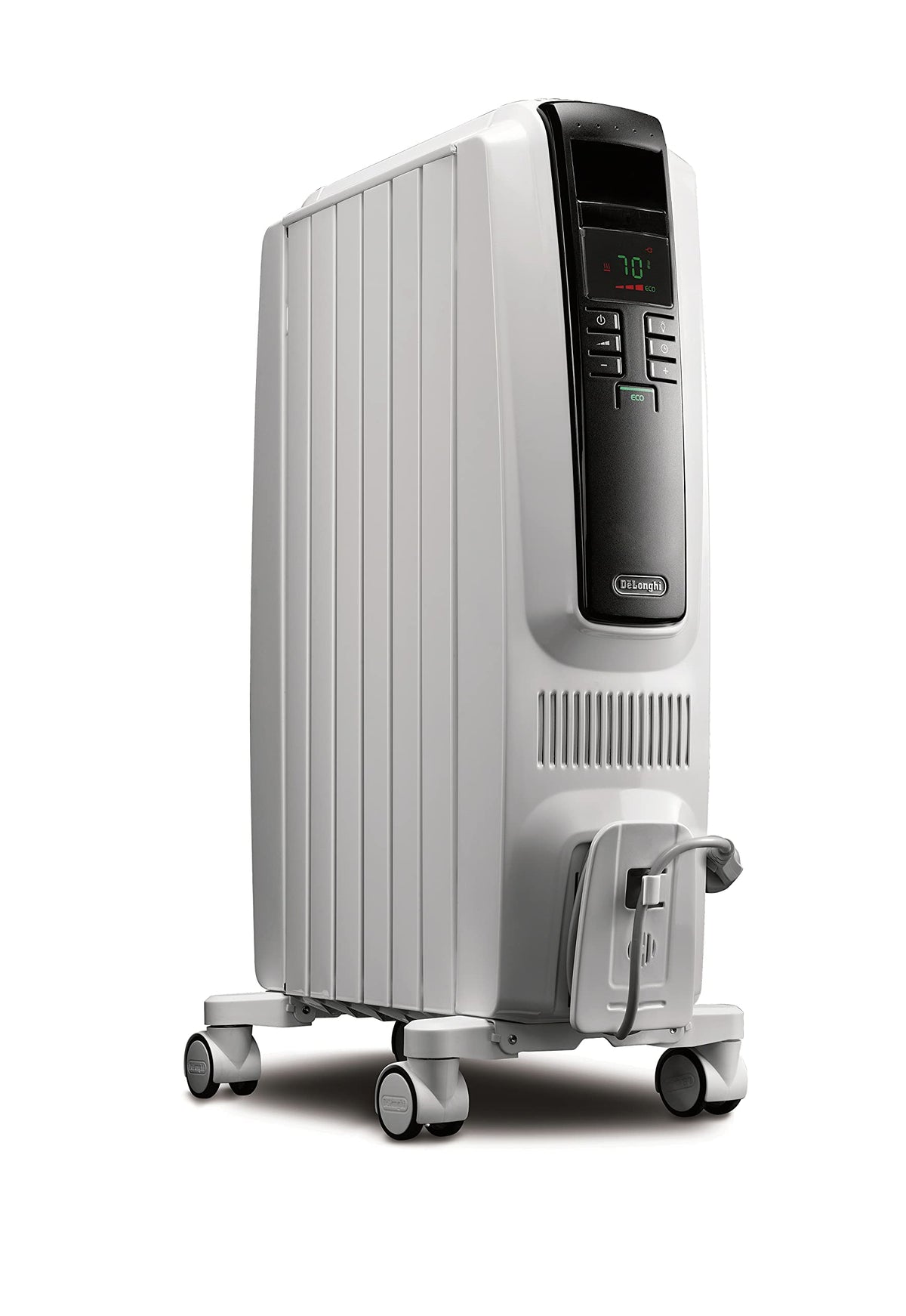 De'Longhi Dragon Digital Oil Filled Radiator Heater, 1500W Electric Space Heater For Indoor Use, Programmable Timer, Energy Savi