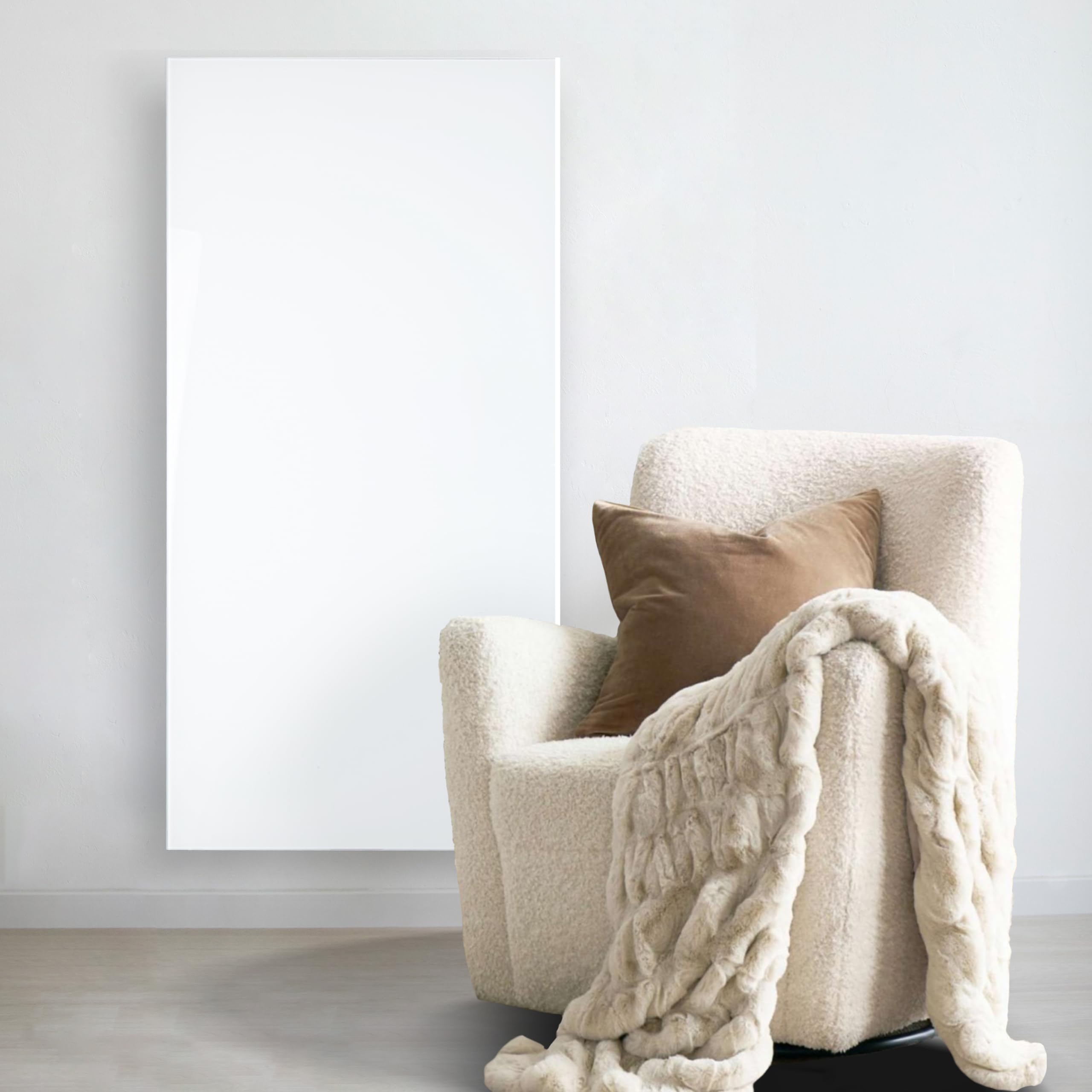 Ember Glass Radiant Panel   White   800W   47'' X 24''   Plug In