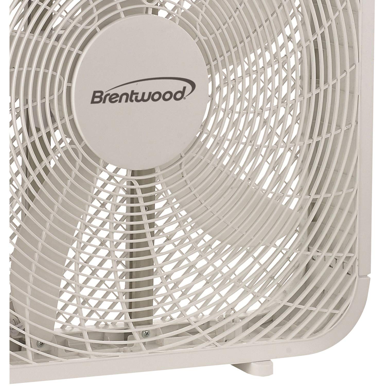 Brentwood Kool Zone Box Fan, 3 Speed 20 Inch, White