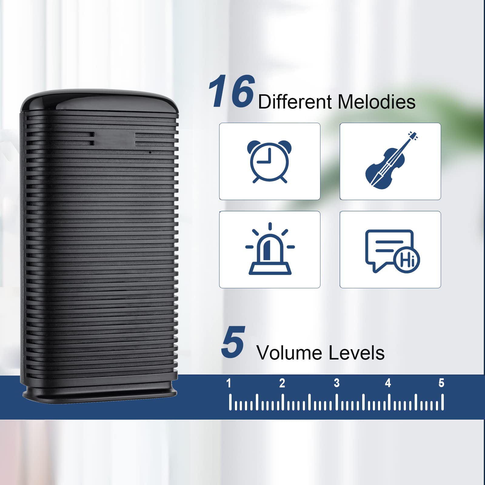 Kerui Dw9 Wireless Driveway Alarm Long Range Weatherproof Motion Detector & Sensor   Security Driveway Alert System   Protect Ou