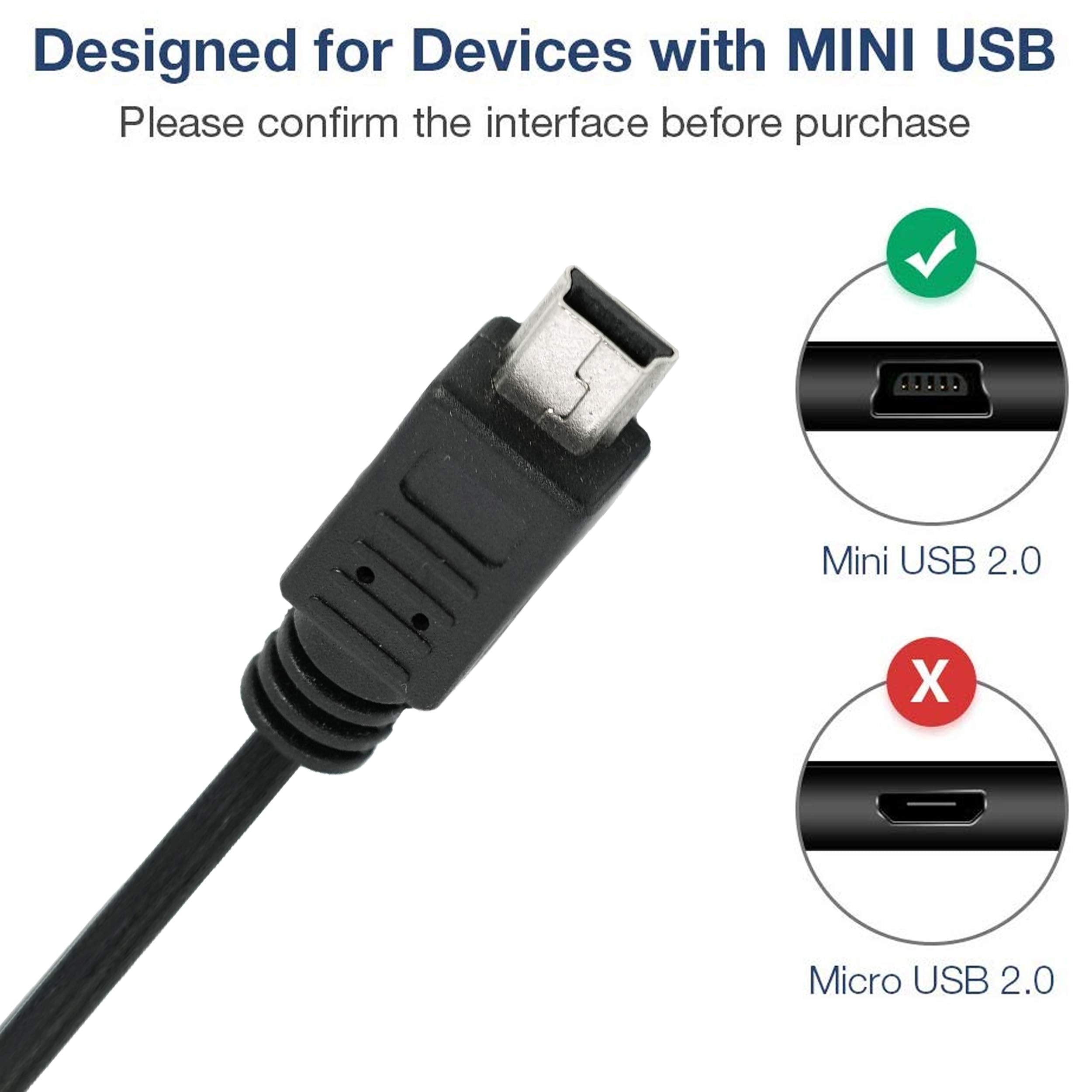 Saitech It Usb 2.0 A To Mini 5 Pin B Cable For External Hdds/Camera/Card Readers/Mp3 Player Black (10 Pack 3 Feet)