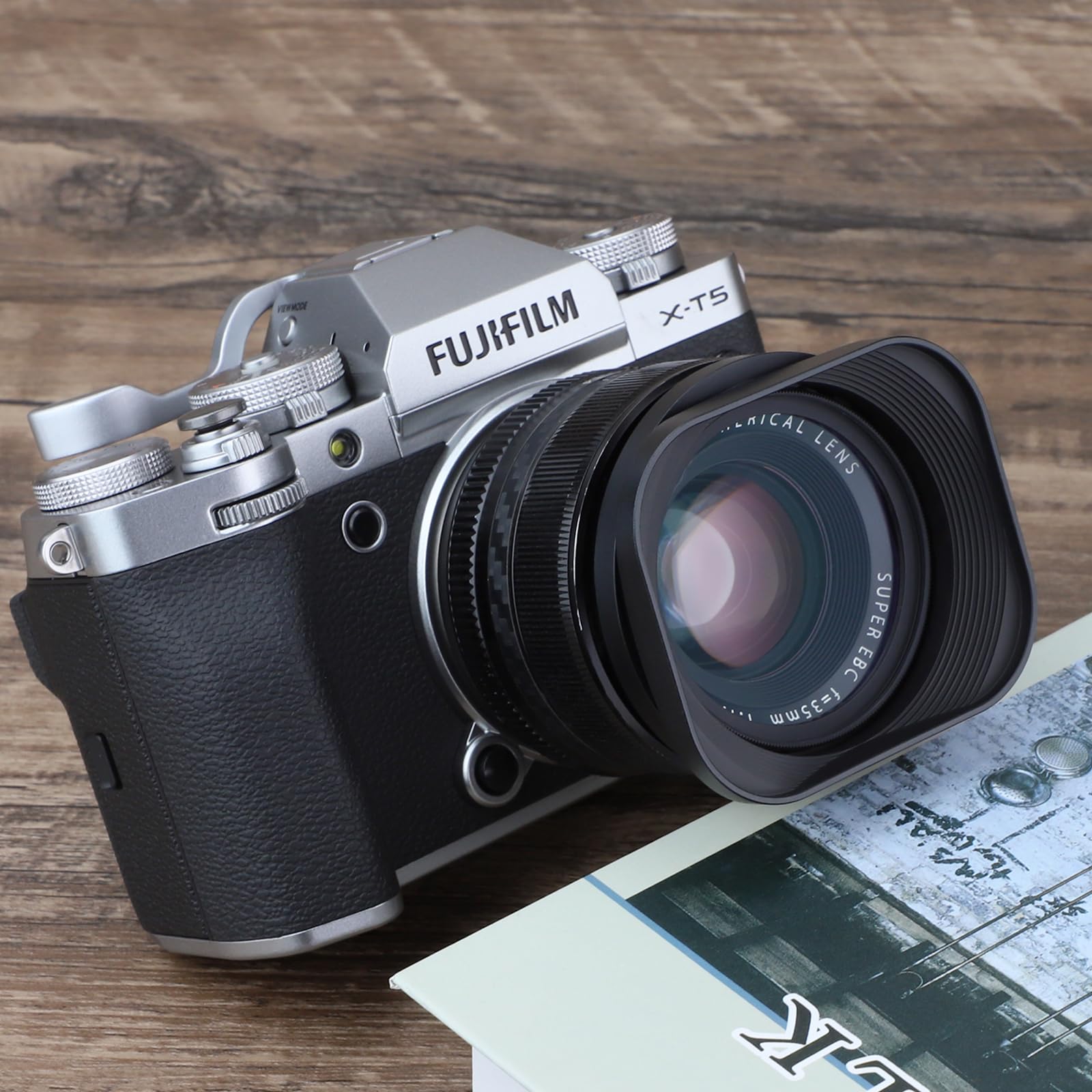 Haoge Lh X53 Bayonet Square Metal Lens Hood For Fujifilm Fuji Fujinon Xf 35Mm F1.4 R / Xf35Mmf1.4 R, Xf 18Mm F2 R / Xf18Mmf2 R,