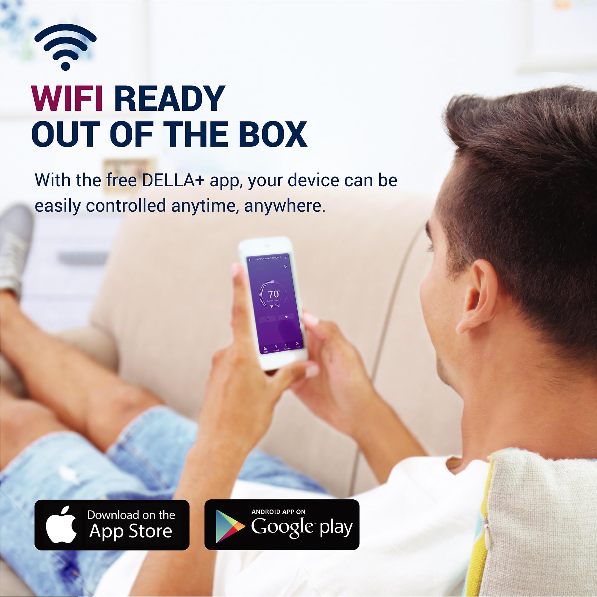 Della 10000 Btu Smart Inverter Window Air Conditioner Ultra Quiet Ac Unit Cools Up To 440 Sq.Ft., Works With Alexa, Geo Location