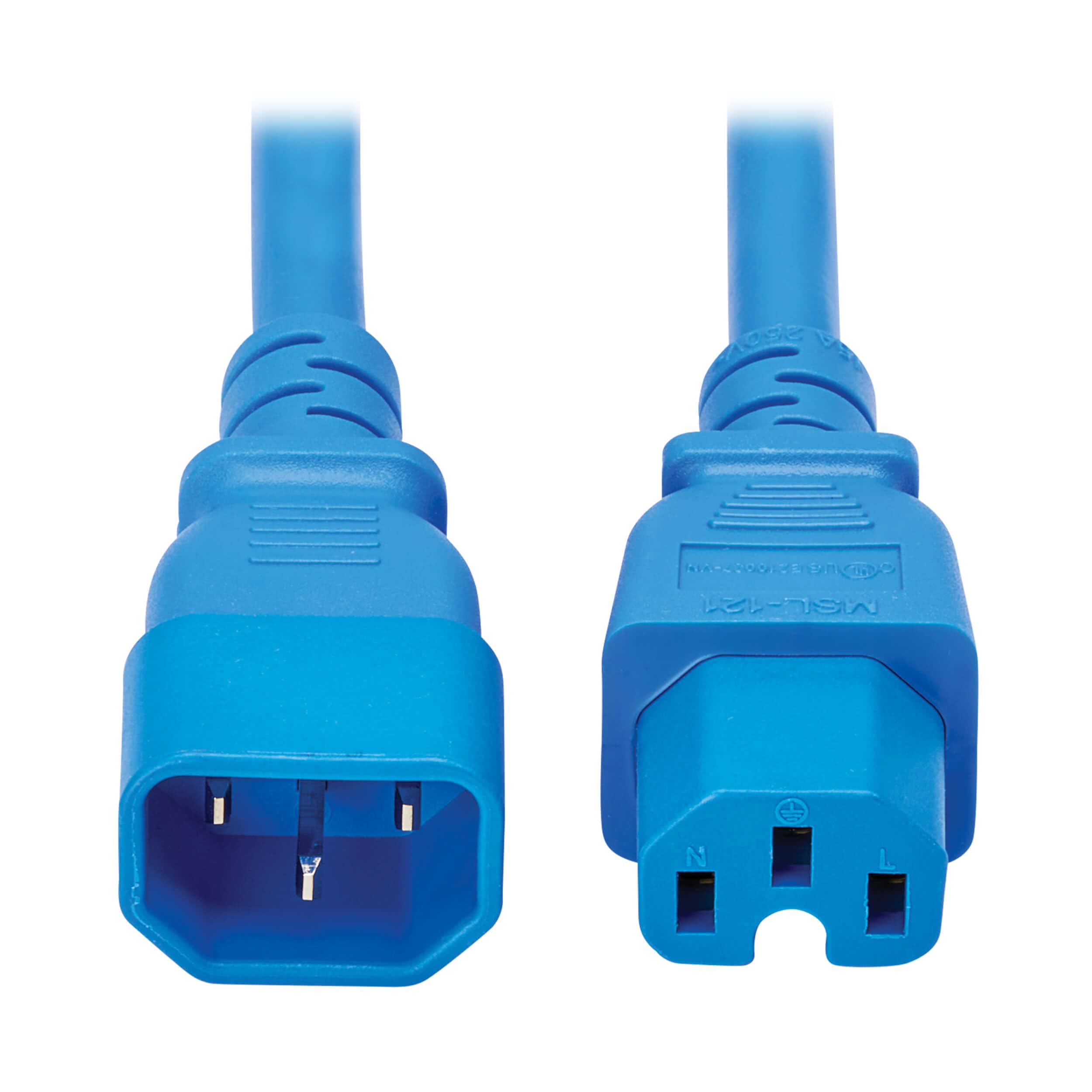 POWERCORD C14 TO C15 10 BLU