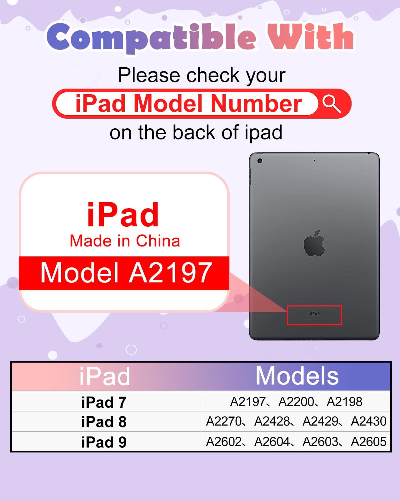 Wazzasoft For Ipad 9Th/8Th/7Th Generation Case 10.2 Inch Girls Cute Black Cat Cover Kawaii Girly Cartoon With Rotating Handle St