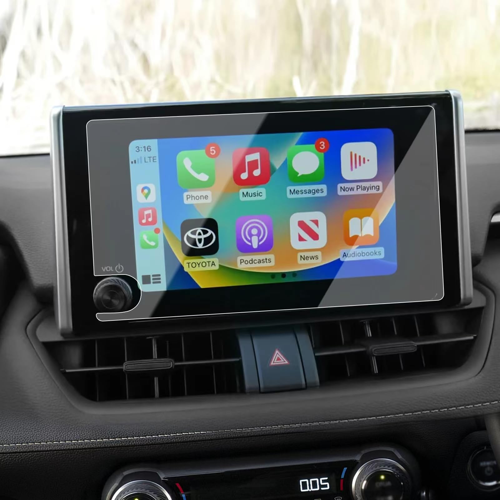 Ttcr Ii Compatible With 2023 2024 2025 Toyota Rav4 Le Xle Screen Protector 8 Inch, For 2023 2025 Corolla Touchscreen Protector, For 2023 2025 Prius Navigation Tempered Glass Screen Protector 8 In