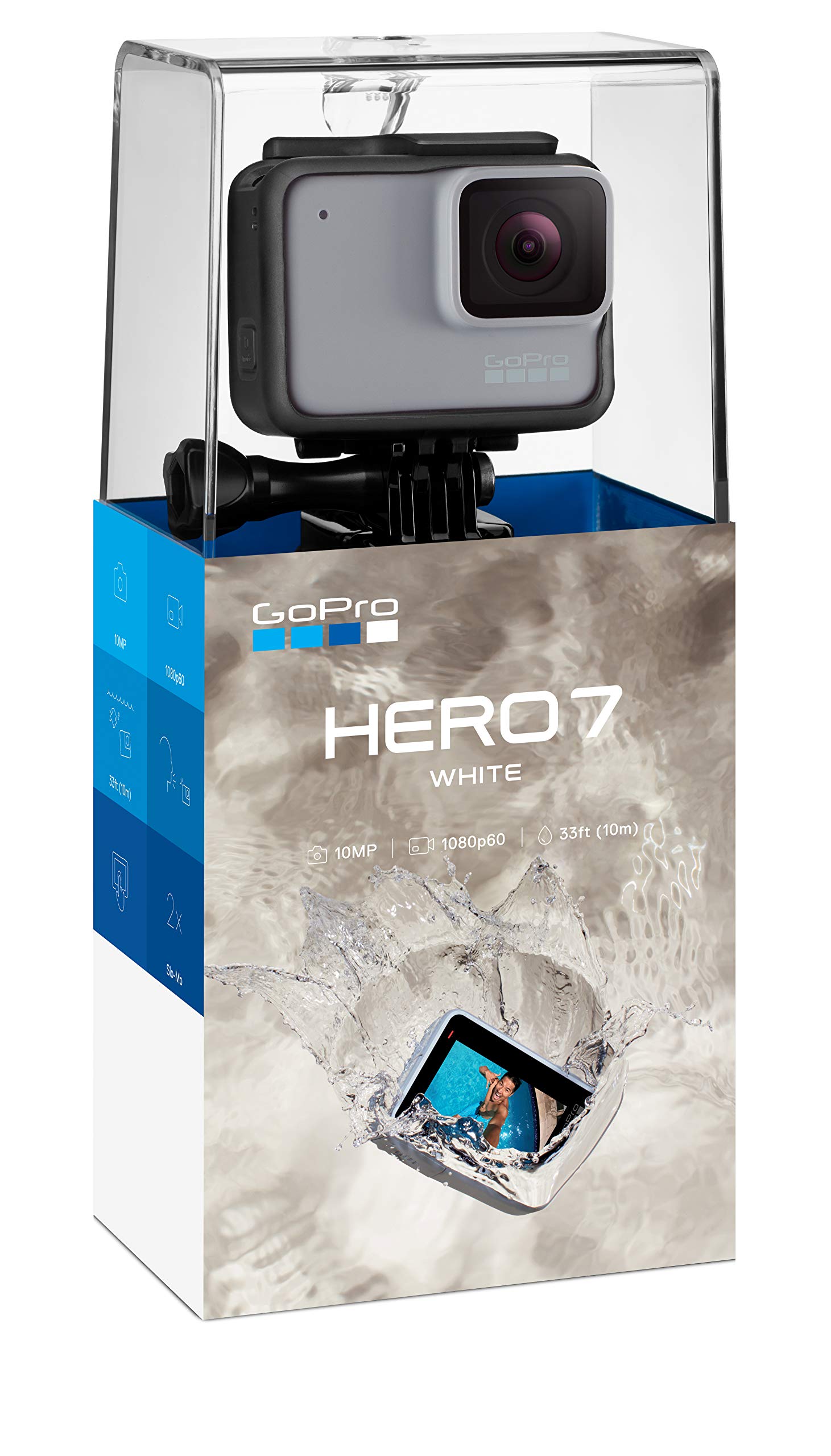 Gopro Hero7 White - Waterproof Action Camera With Touch Screen 1080P Hd Video 10Mp Photos