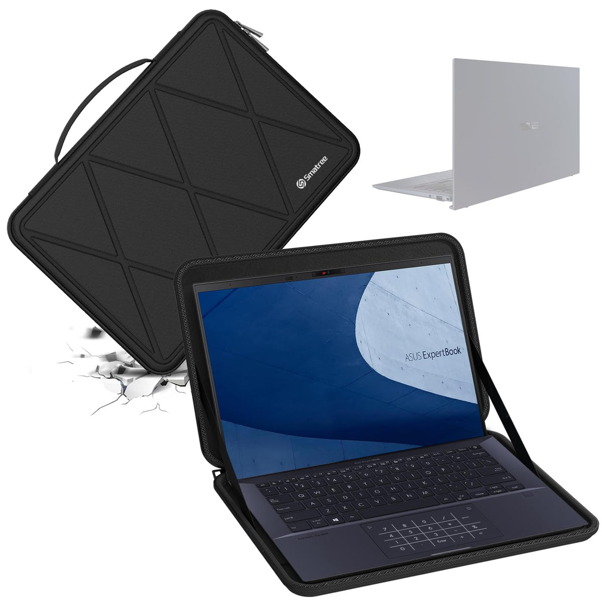 Smatree Hard EVA Protective Sleeve Compatible for 14 inch ASUS ExpertBook B9450, for ASUS Chromebook Flip CX5400/Chromebook CX9400, for 14 inch ASUS ProArt Display PA148CTV Monitor Sleeve Case (X8029)