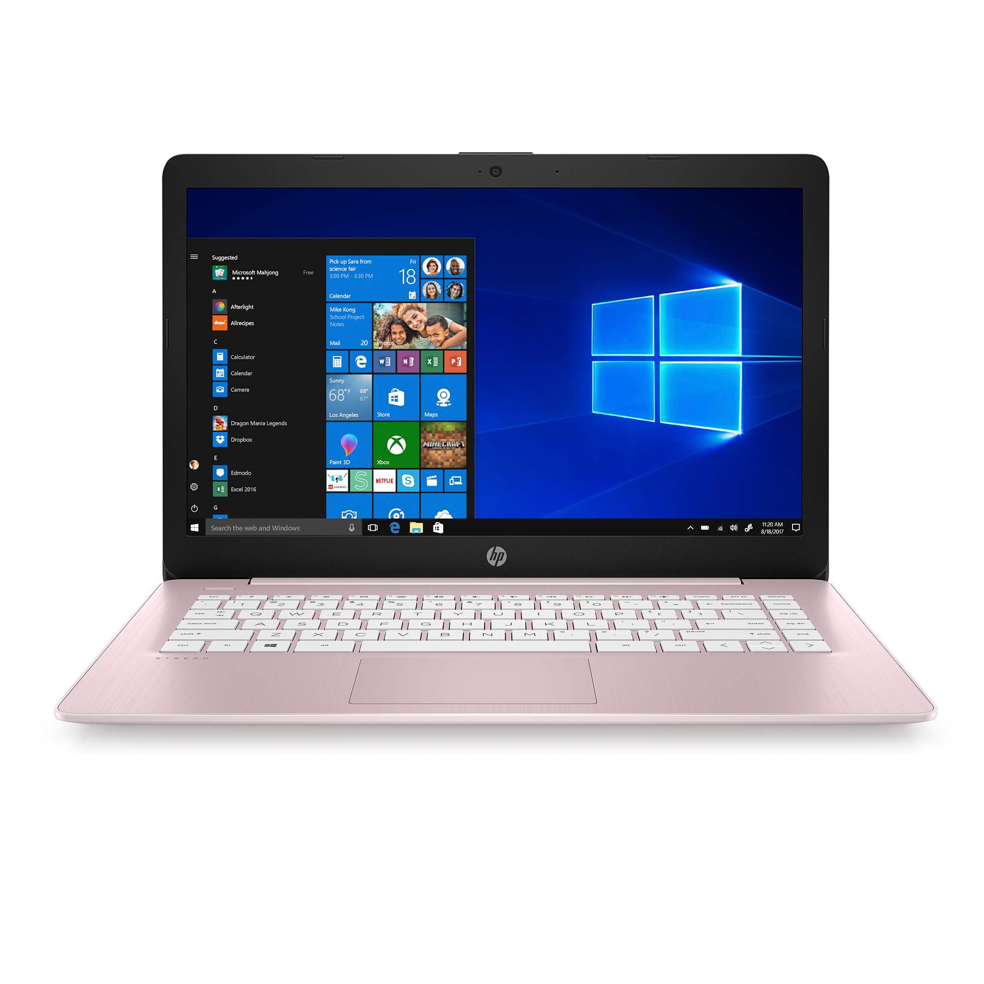 2021 Hp Stream 14 Inch Laptop, Intel Celeron N4020 Processor, 4Gb Ram, 64Gb Emmc, Wifi, Bluetooth, Webcam, Hdmi, Windows 10 S Wi