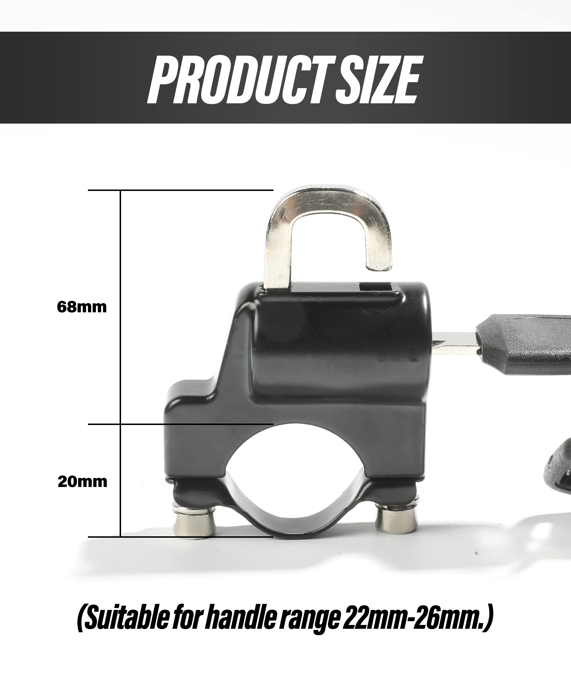 Esewalas Motorcycle Helmet Lock Anti Theft,Universal Helmet Lock Anti Theft Helmet Lock Cable,Tamper Proof Helmet Security Lock