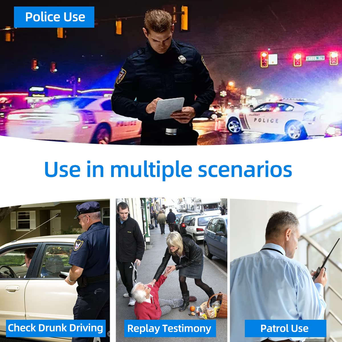 Cammhd F6 256Gb 4K Body Camera, Work 12 14Hrs And Ultra Night Vision, Waterproof Body Cameras With Audio And Video Recording H.2