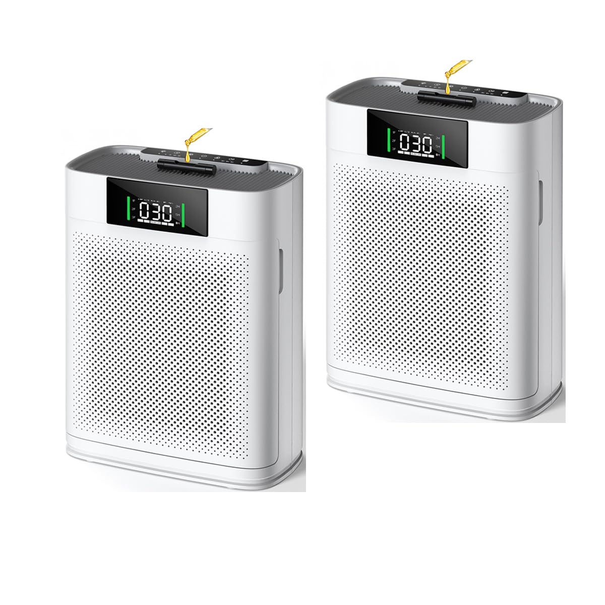 Air Purifier For Large Room Up To 1500 Sq Ft, H13 True Hepa Filter, Honeyuan Air Purifiers For Pets, With Pm 2.5 Display Air Qua