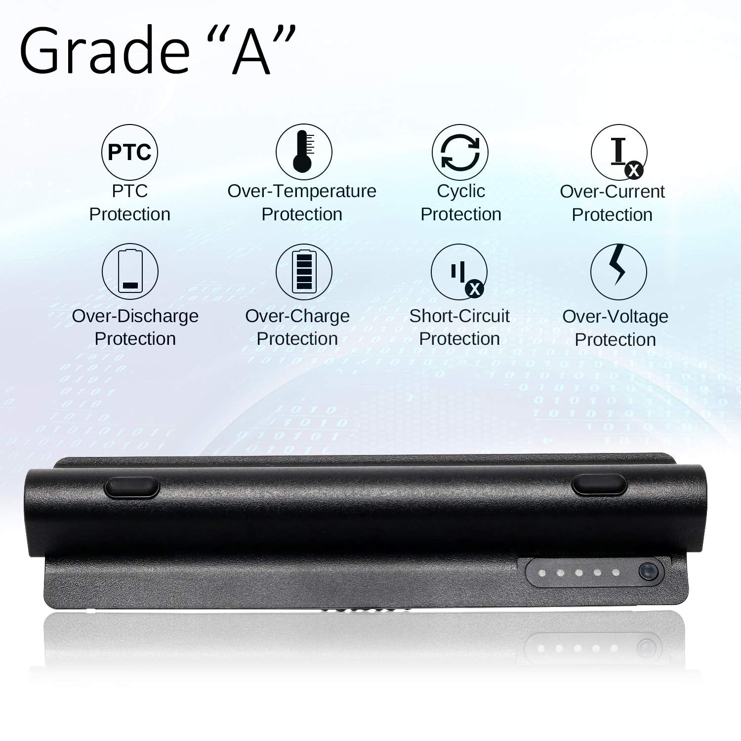 Solice New R795X Xps L702X L502X L501X Laptop Battery Compatible With Dell Xps 17 L701X Xps 14 L401X,Fit: 312 1123 312 1127 453