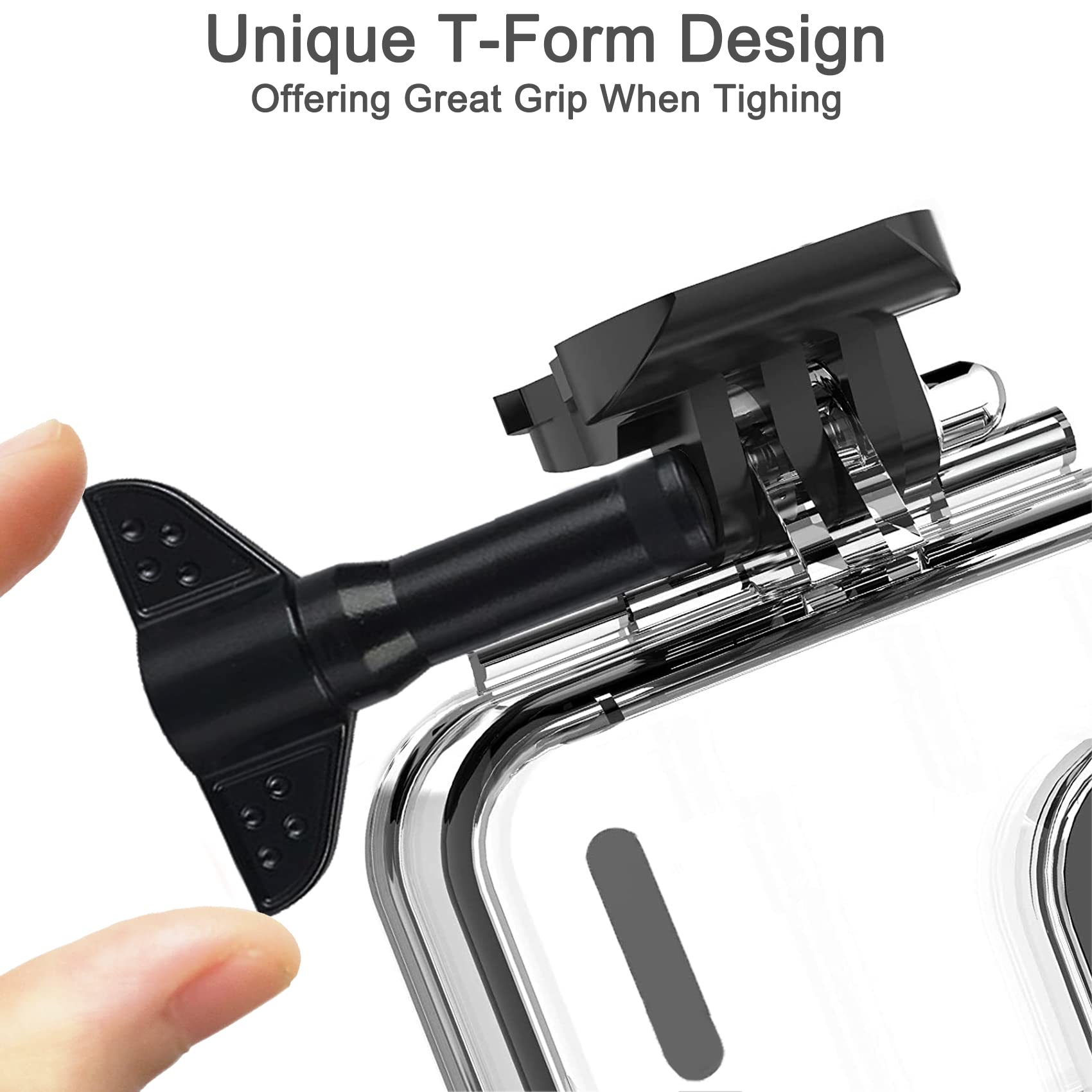 OKFUN Waterproof Housing Case for GoPro Hero 12/11/10/9 Black - Clear Protective Underwater Dive Shell for Action Camera Accessories