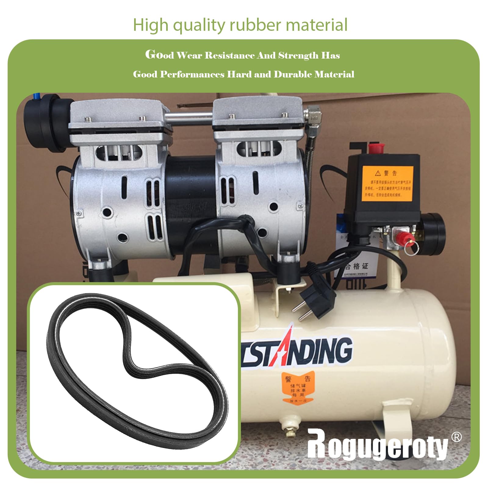 Pj373 Replacement Belt For Husky Air Compressors(2 Pack)