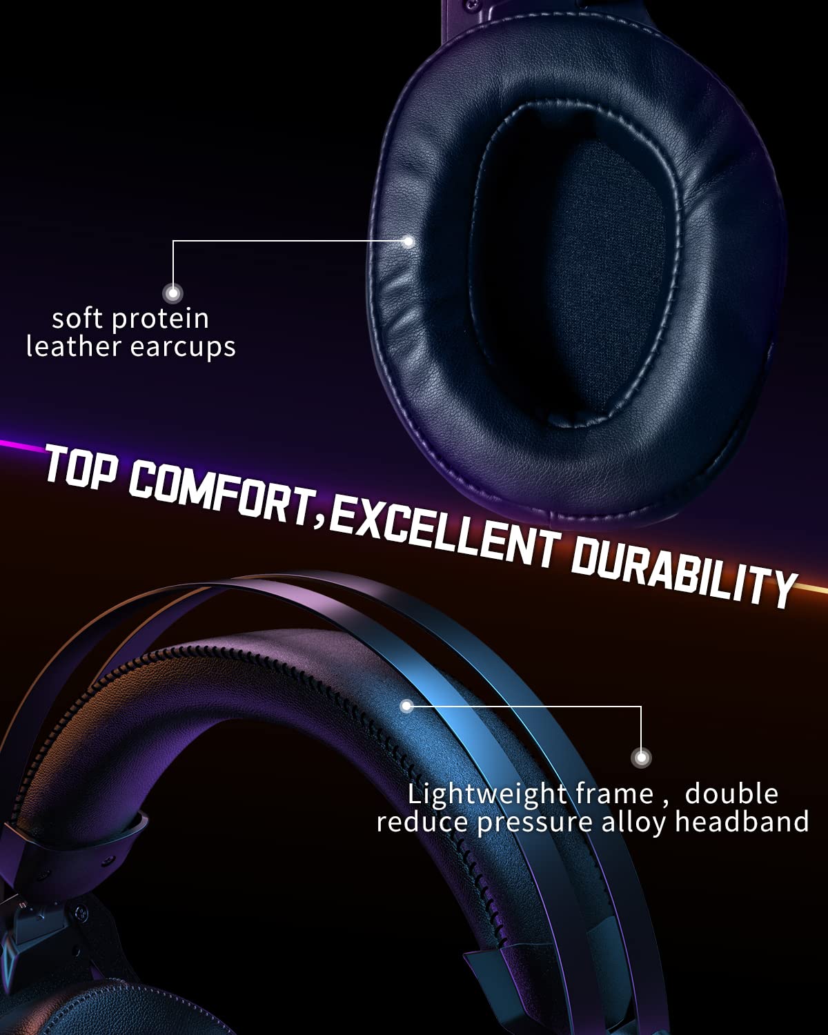 Gaming Headset For Xbox One Series X/S Ps5, Ps4, Pc Switch, Noise Canceling Headphones With Microphone, 3.5Mm Audio Jack, Auto A