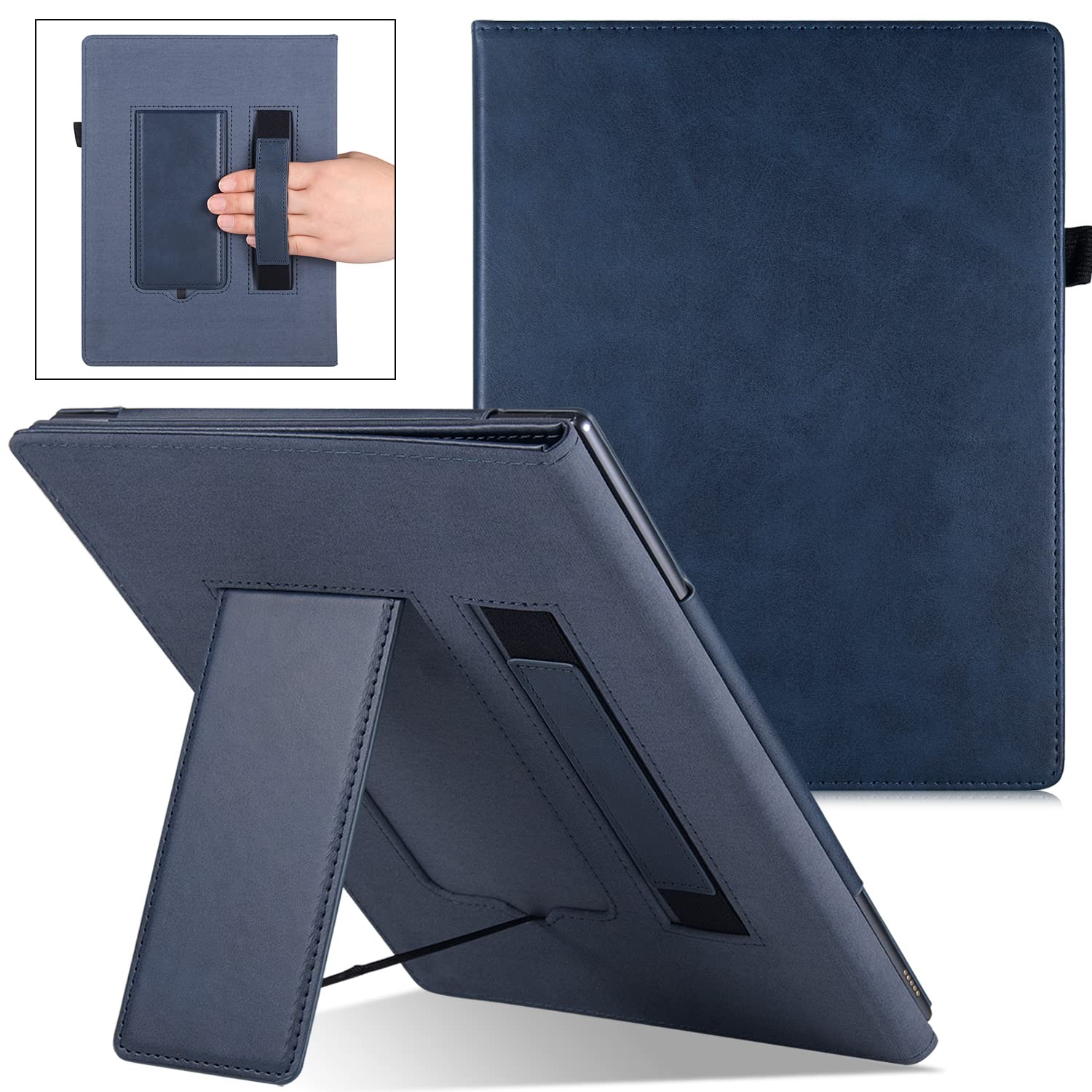 BOZHUORUI Stand Case for 10.3 Remarkable 2 ePaper Tablet (2020 Release) - Premium PU Leather Sleeve Cover with Pen Holder and Ha