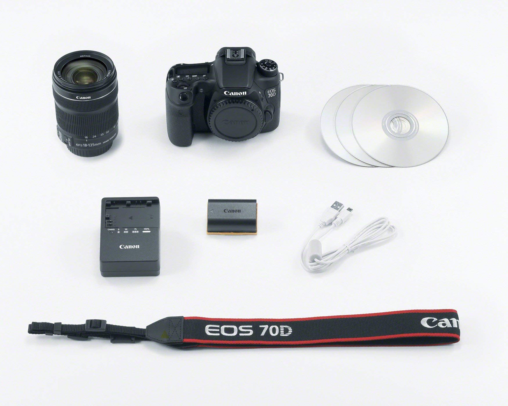 Canon Eos 70D Digital Slr Camera With 18-135Mm Stm Lens
