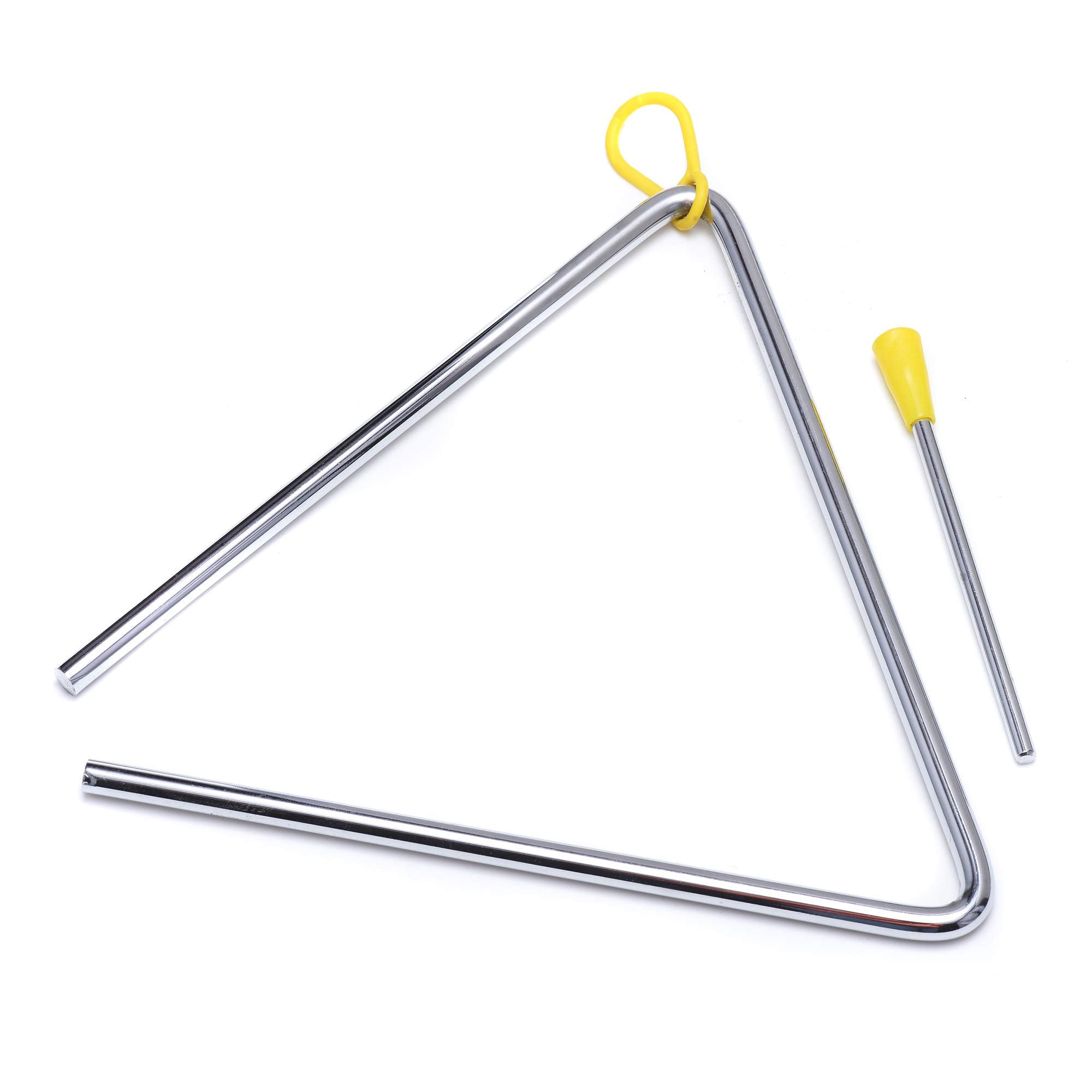 8 Inch Musical Steel Triangle Percussion Instrument With Striker