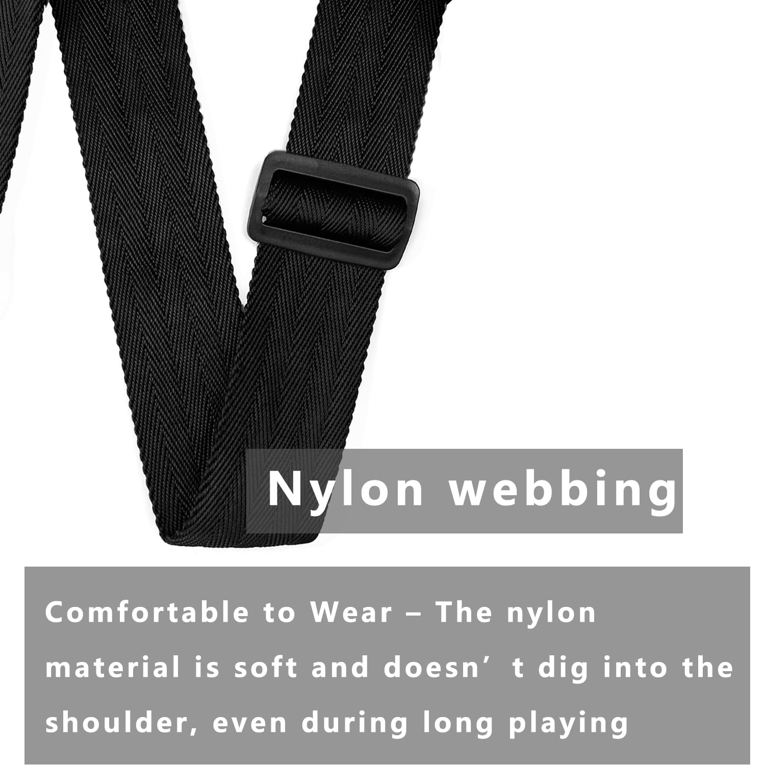 Chmete Guitar Strap Nylon Webbing,Soft And Comfortable,Acoustic Electric Guitar Straps