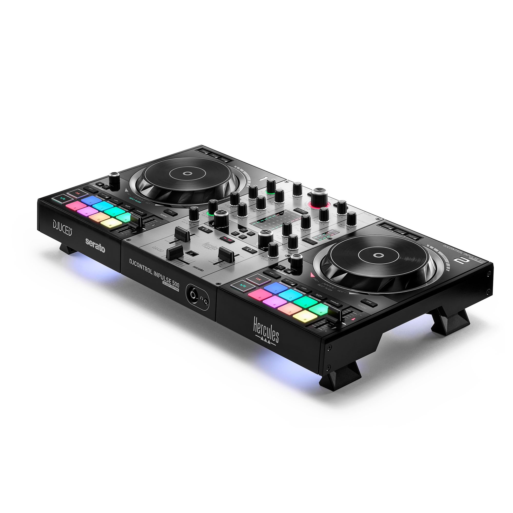 Hercules DJControl Inpulse 500 Silver Edition - DJUCED PRO License & Serato DJ Lite Included