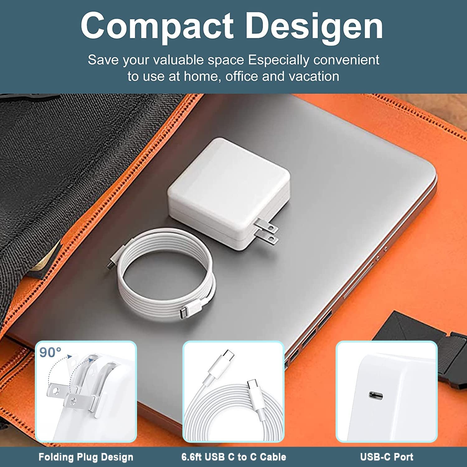 Mac Book Pro Charger   100W Usb C Charger Power Adapter For Usb C Macbook Pro 16 15 14 13 Inchfast Charging Type C Travel Laptop Power Adapter