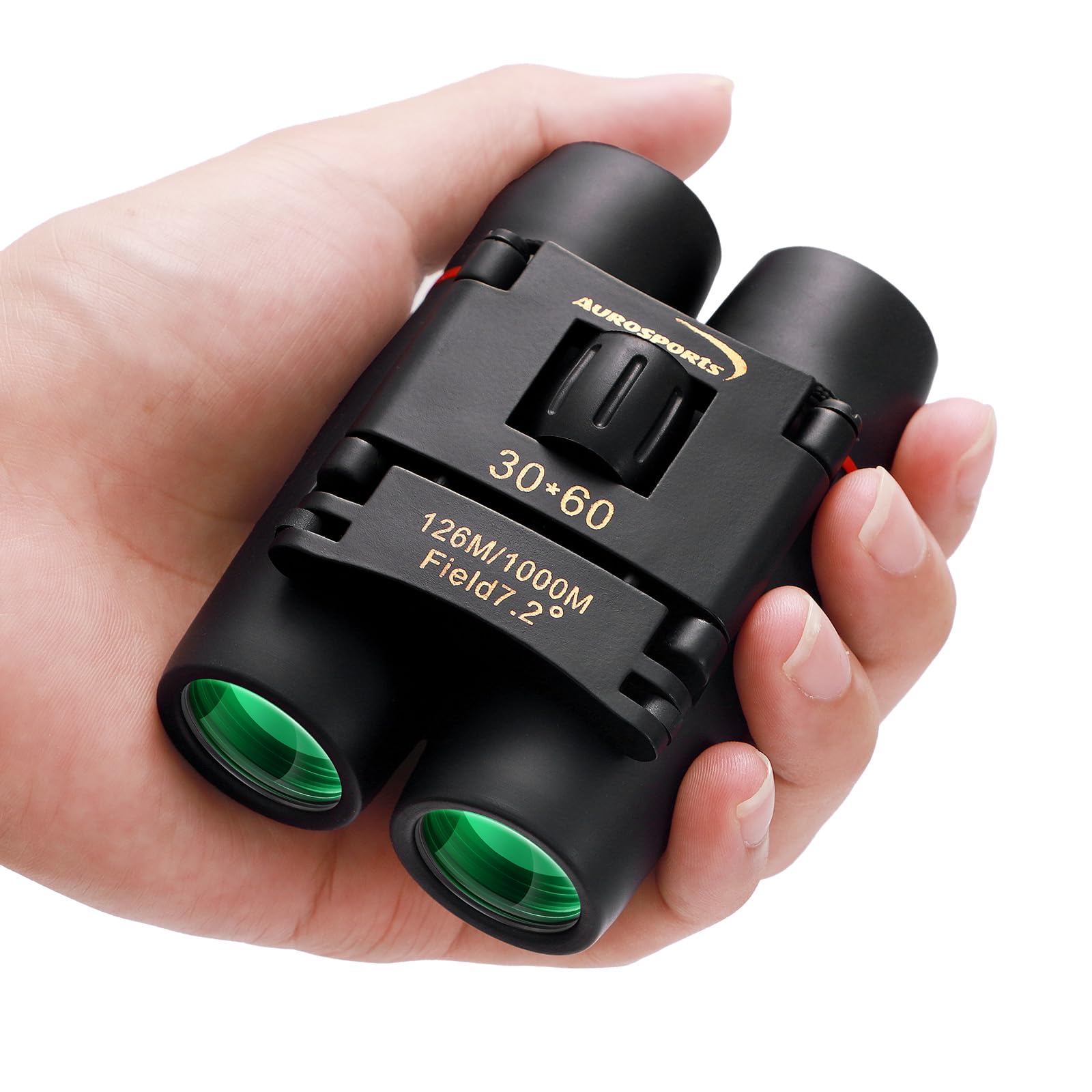 30X60 Small Binoculars for Adults Folding Bird Watching - Aurosports Mini Compact Binocular for Kids High Power Easy Focus Binoc