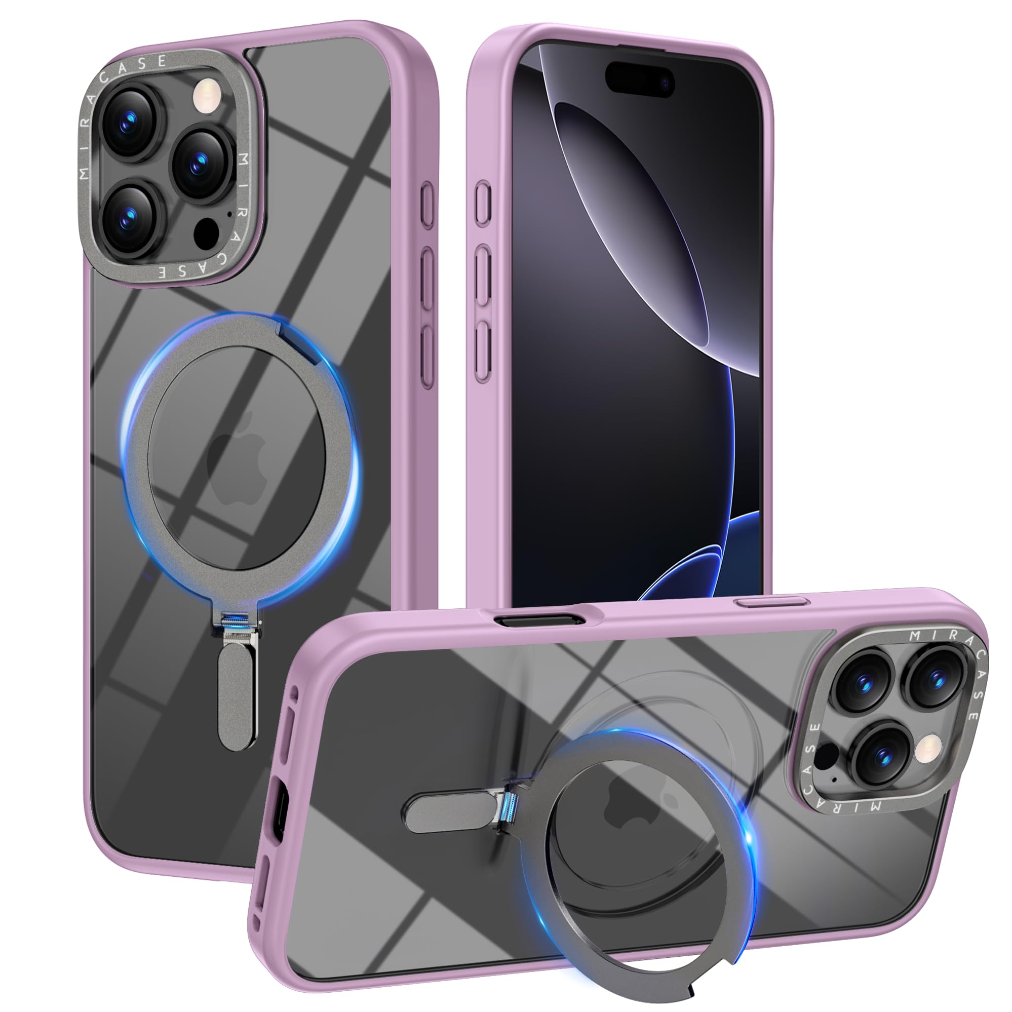 Miracase 2024 Magnetic For Iphone 16 Pro Max Case With Stand 6.9'' [Compatible With Magsafe] Gaming Phone Case For 16 Promax Fin