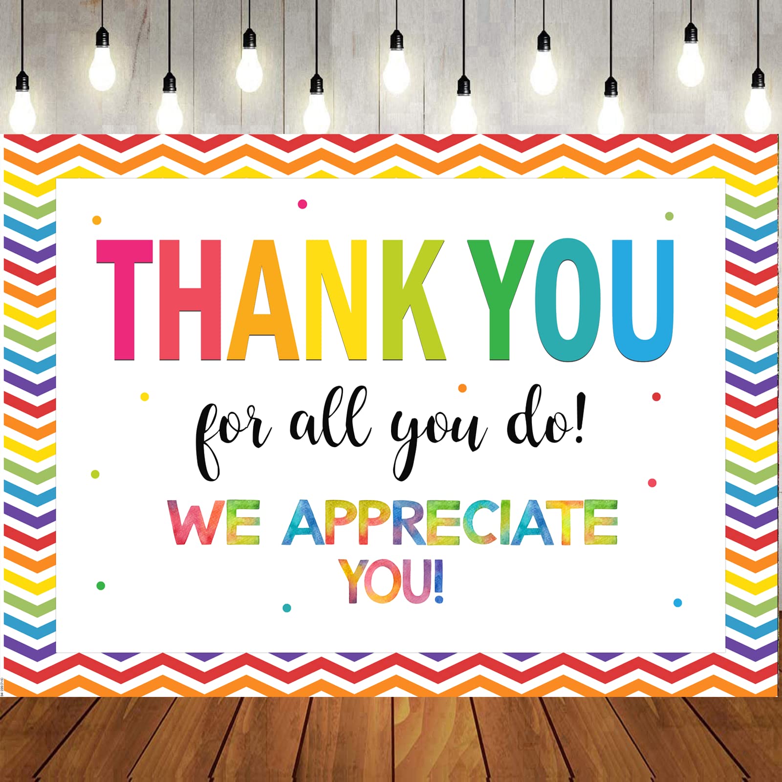 Ltlyh 7  5Ft Thank You For All You Do Backdrop We Appreciate You Graduations Staff Teachers Doctors Retirement Photo Backdrop Th