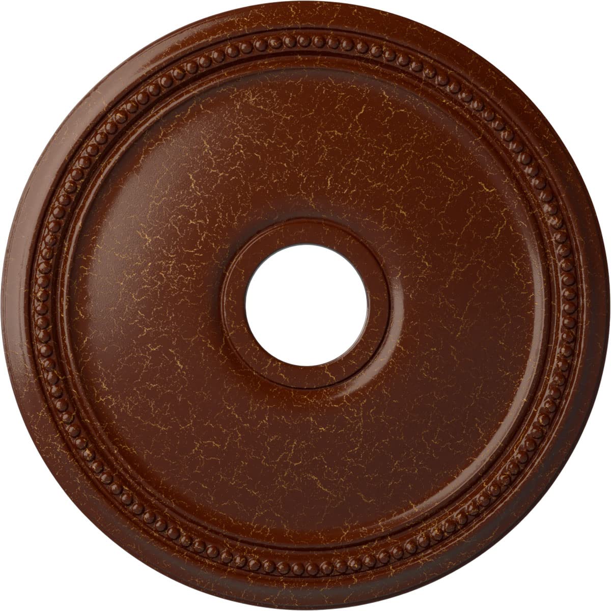 Ekena Millwork CM18DIBMC Diane Ceiling Medallion, 18OD x 3 5/8ID x 1 1/8P (Fits Canopies up to 5 3/8), Hand-Painted Burnished Ma