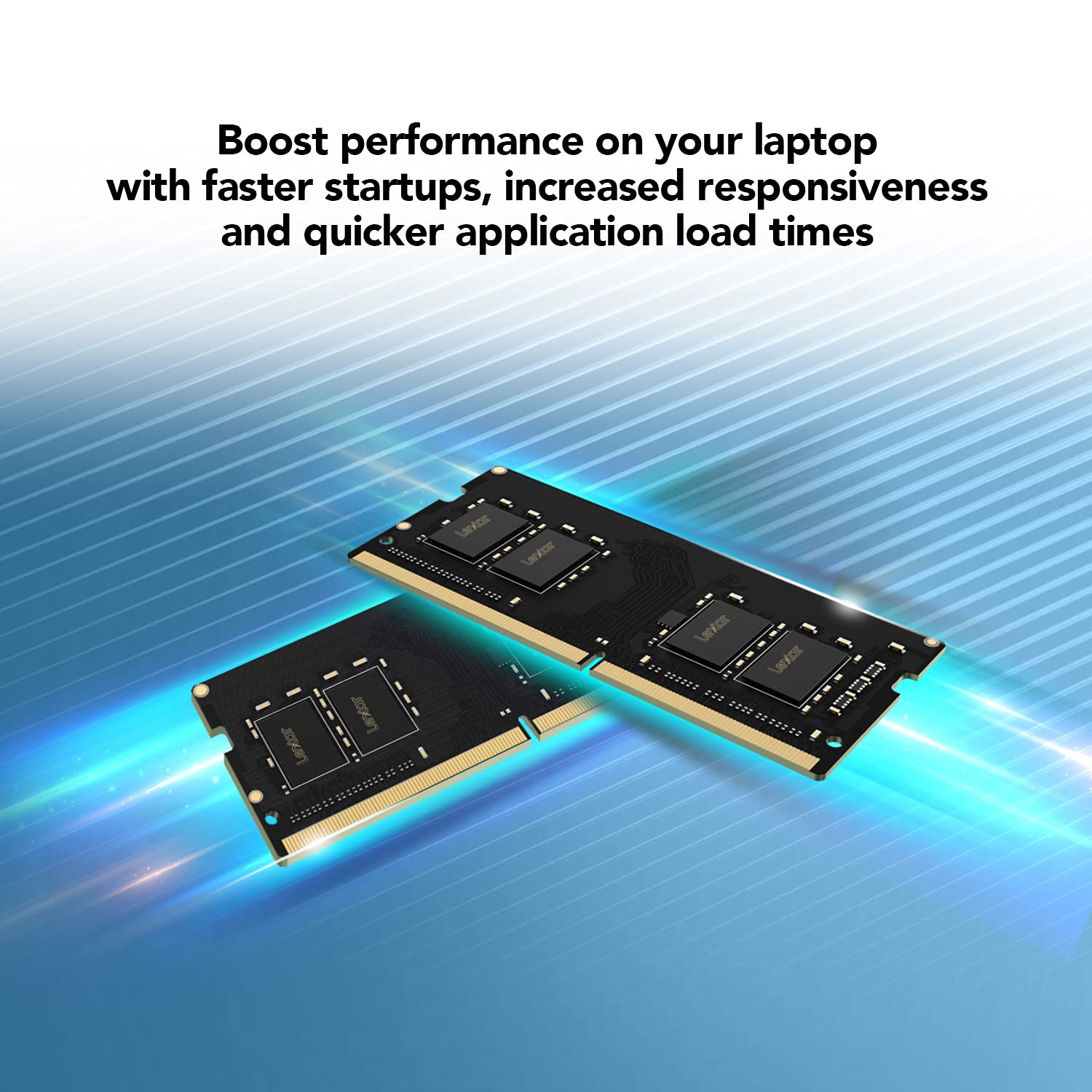 Lexar 8Gb Single Ddr4 Sodimm Ram 3200Mt/S Cl22 260 Pin Laptop Memory, Black (Ld4As008G B3200Gsst)